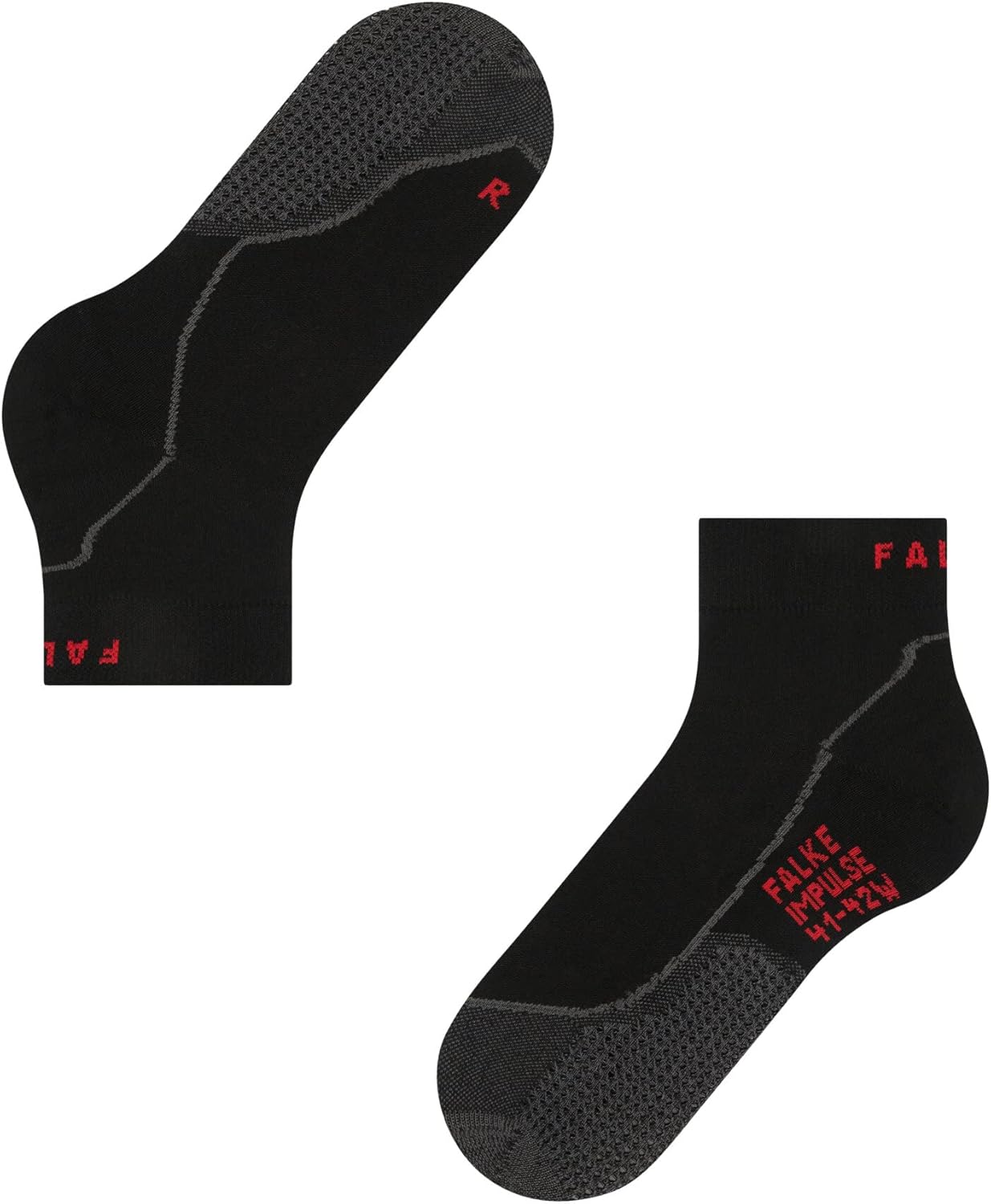 FALKE Men's Impulse Air Running Socks, Quarter Length, Light Padding, Sweat Wicking, Breathable Quick Dry, Ly