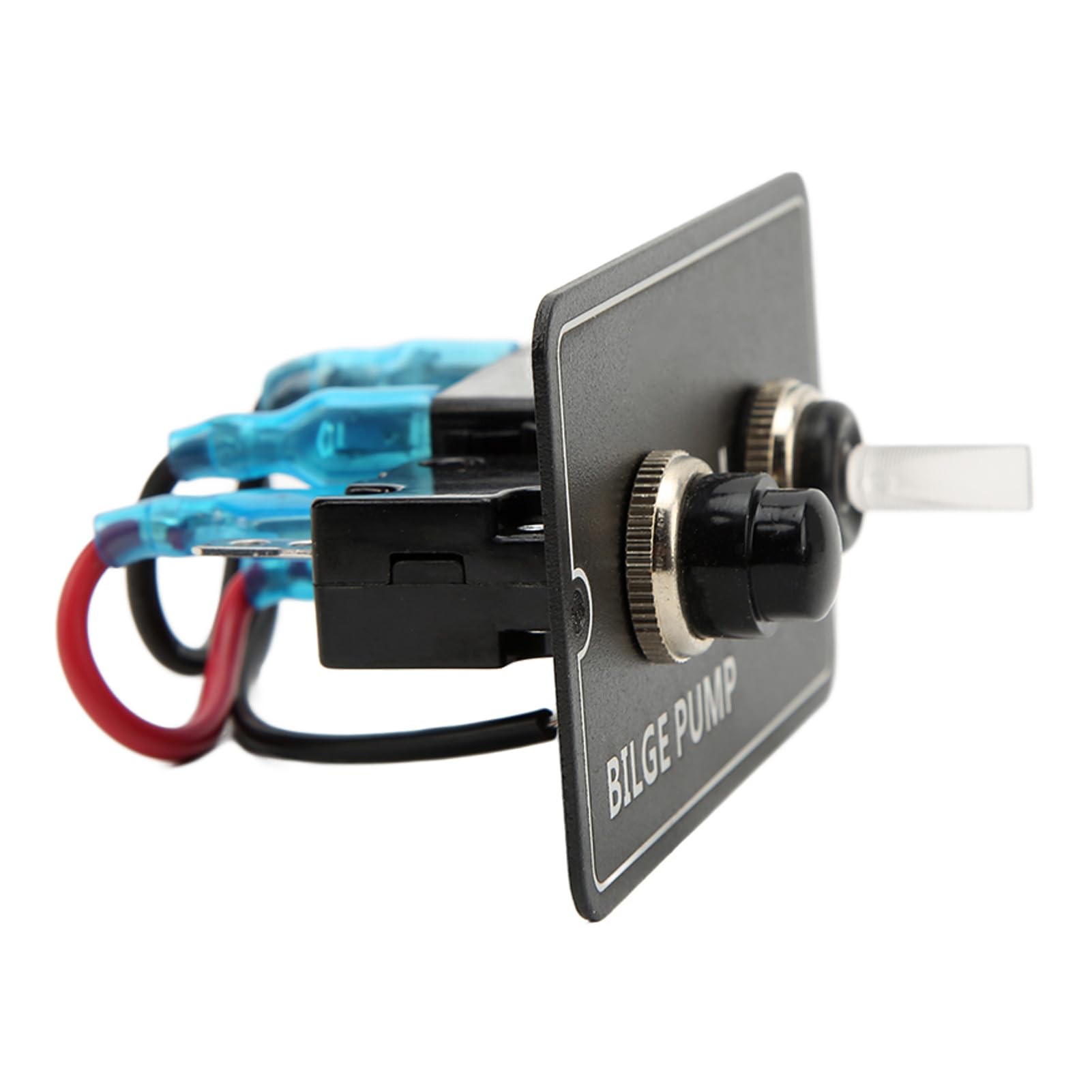 Interruptor de bomba de achique de aluminio, 15 A, indicador LED para barco marino, 12 V, 24 V