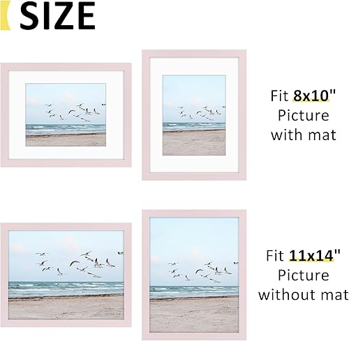 Vista 124 de Frametory, Los marcos de 16 x 20 pulgadas muestran imágenes de 11 x 14 pulgadas con paspartú o fotos de 16 x 20 pulgadas sin paspartú, vidrio Plata