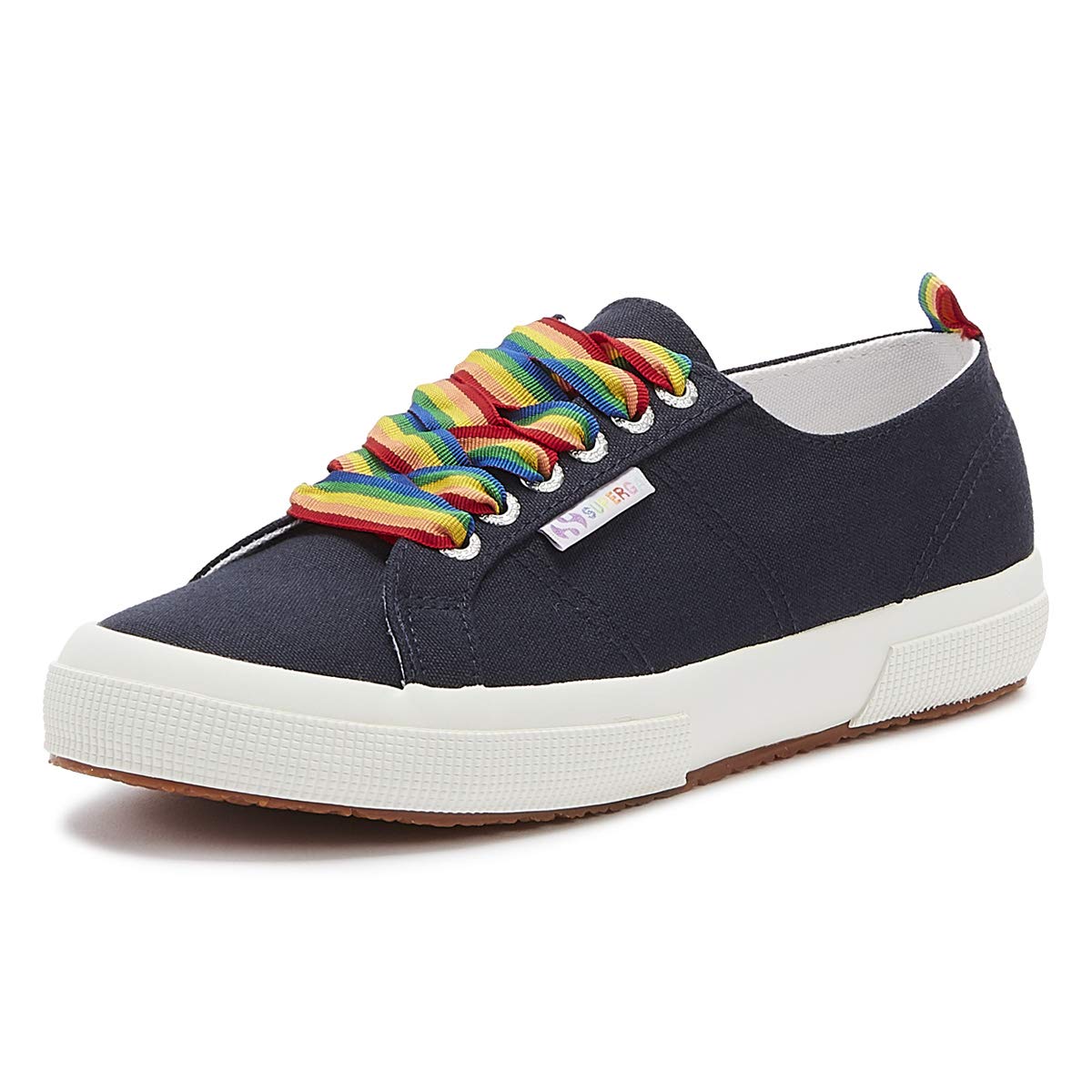 Superga 2750 COTW Rainbow Pop Womens Navy Trainers
