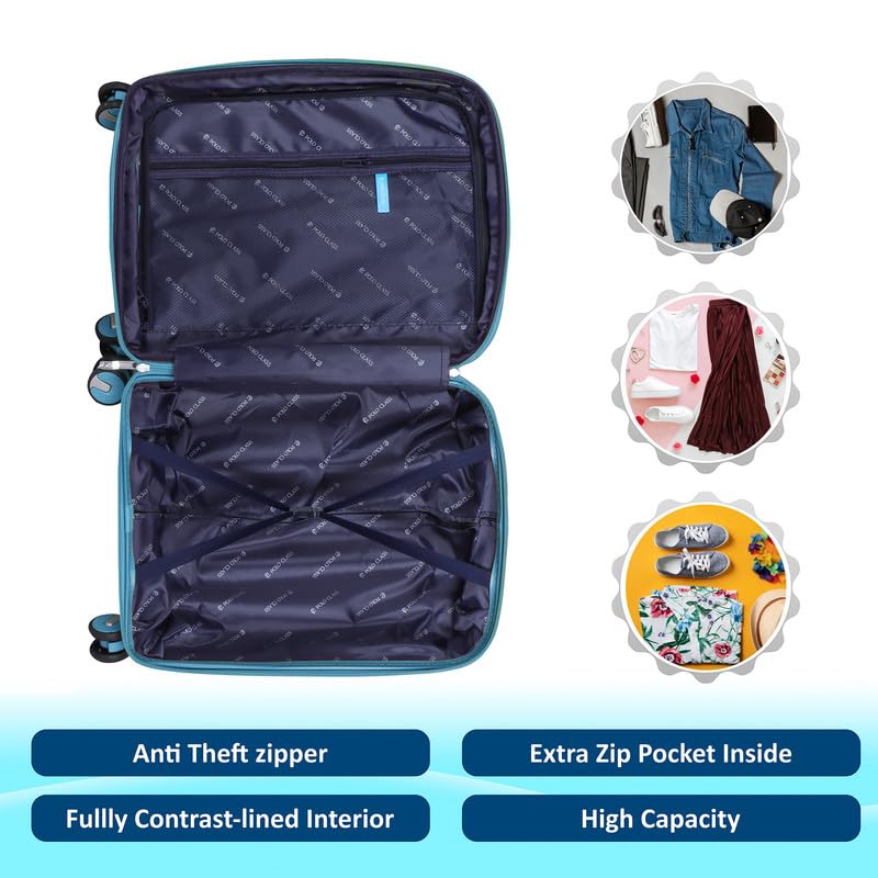 Image of Polo Class 2Pc Set Trolley Bags (20 /28 inch) - Light Grey