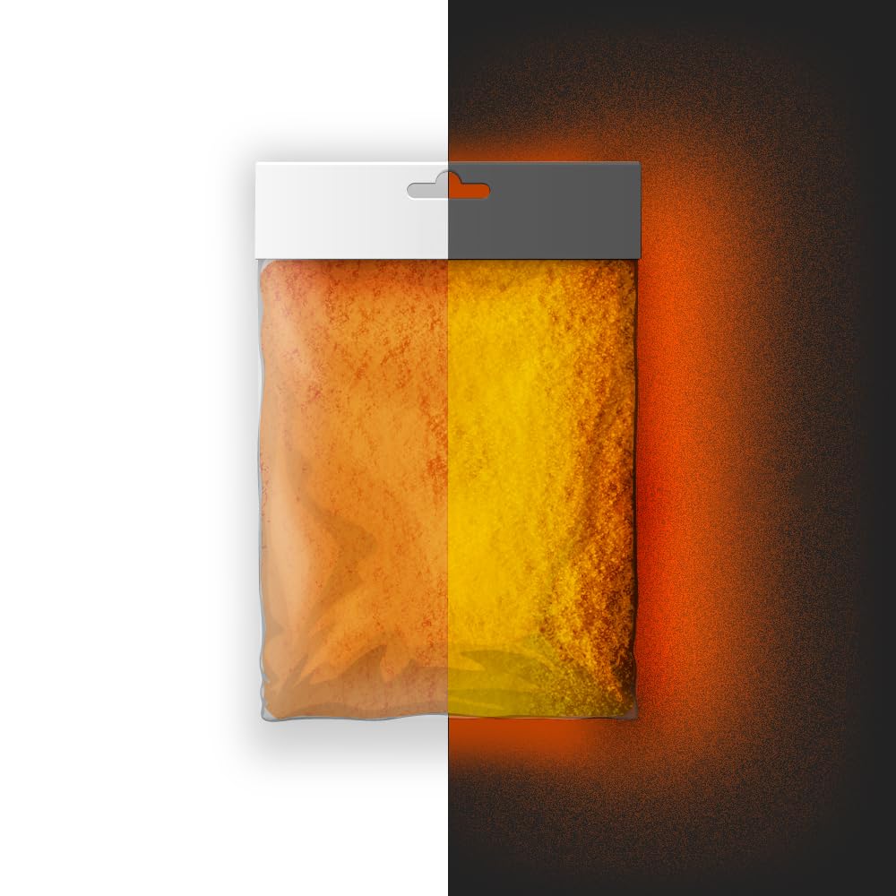 Neon Glow in Dark Radium Powder for Resin, Arts & Crafts, Toys, Clothes, Jewelry, Body Paint, Décor & DIY Projects – Bright Luminous Pigment (Orange_5g)-image-34
