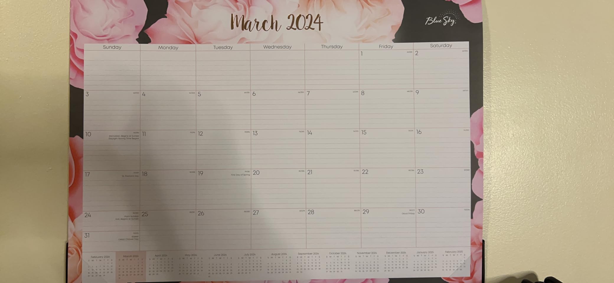 Monthly Desk Pad Calendar, Vinyl Strip, 2026 (C1731V-26