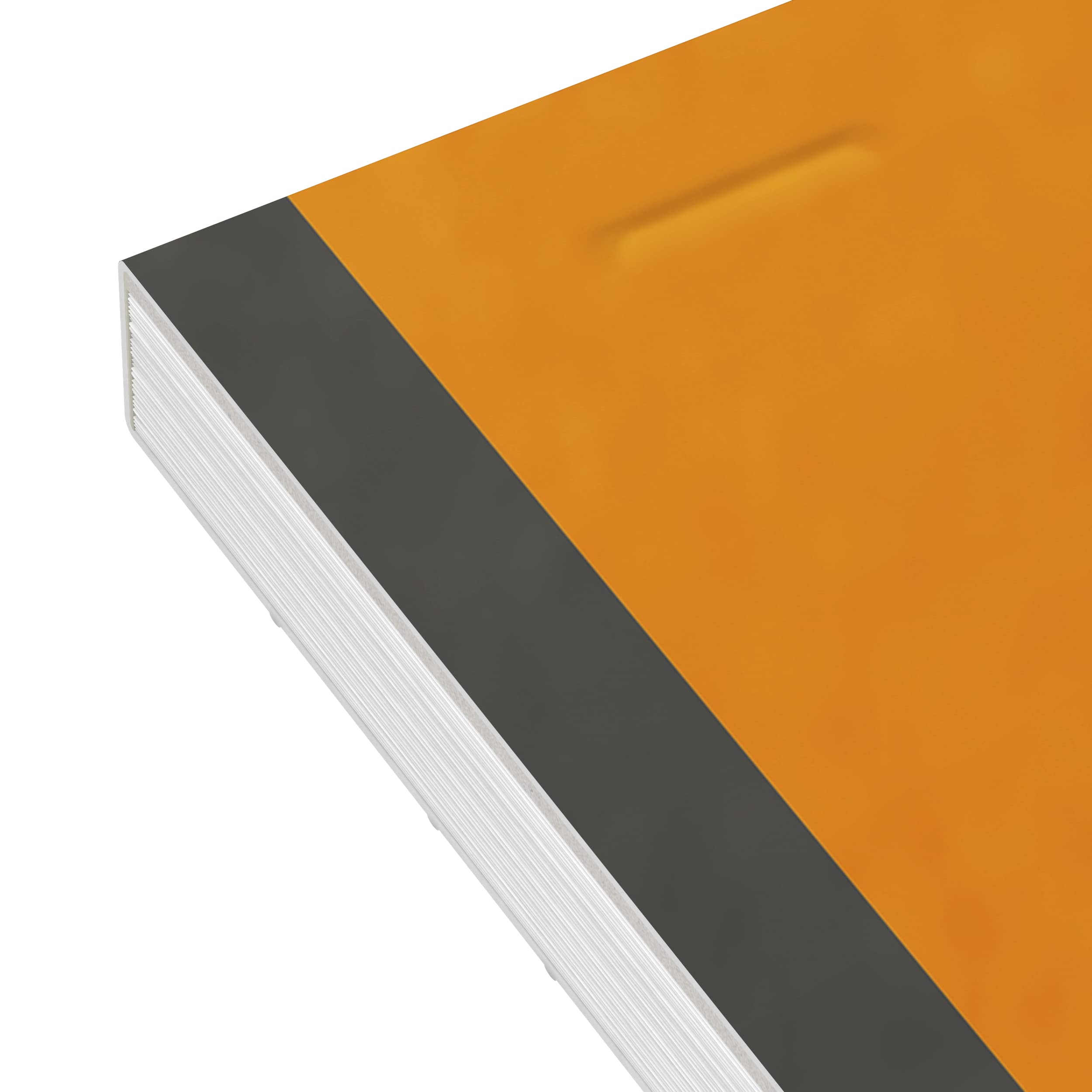OXFORD Bloc-notes International Format A4+ Petits Carreaux 5mm recto verso, 80 Pages Agrafées Couverture Carte Gris