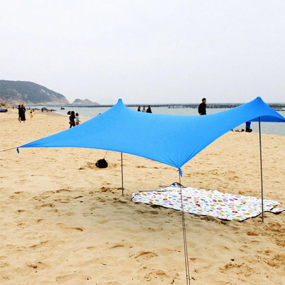 Tente De Plage Paravent Plage Abris De Beach Coupe-Vent avec Protection UV
