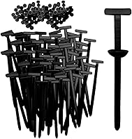 Vista 1 de 2026 New Upgrade Nylon Universal Cable Tie Buckle,Heavy Duty Self-Locking Zip Ties Holder with Pin Button Design, Multipurpose Black Cable Tie