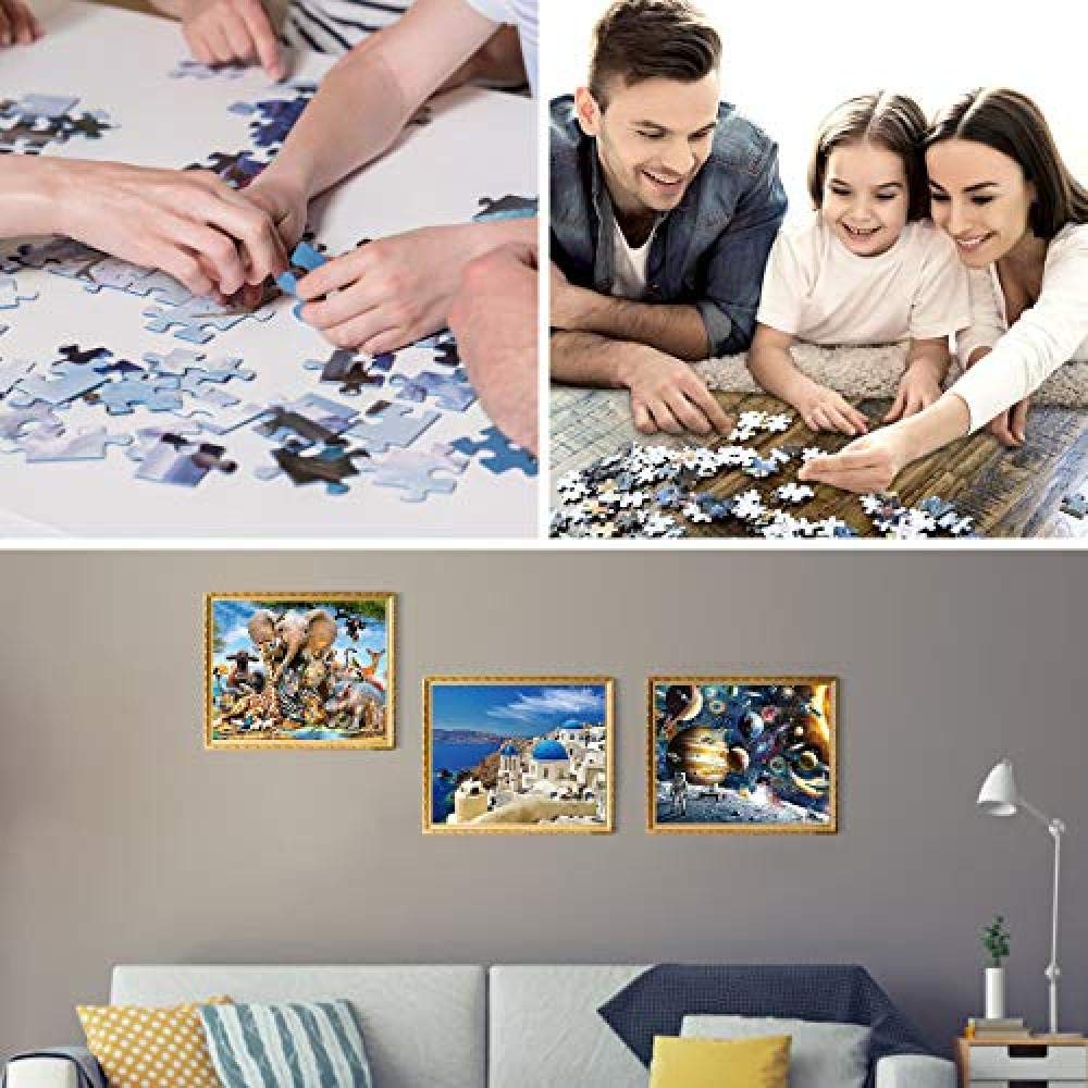 1000 Teile Puzzle – Rose In Schwarz-Weiß Rot, DIY Puzzle Für Erwachsene & Kinder