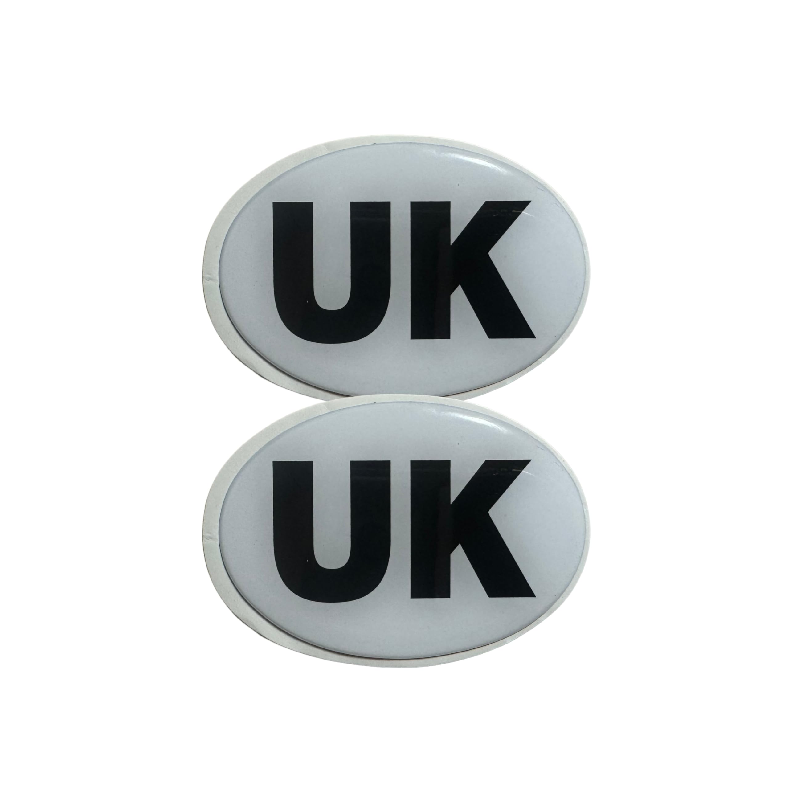 Tek Automotive 3D UK Motorcycle Sticker Twin Pack 7x5cm – Domed Resin Badge for Driving Abroad in Europe & France