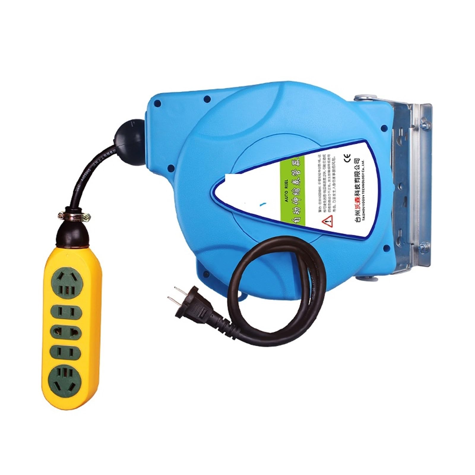 Avvolgicavo a cassetta, 10M Cavo di alimentazione retrattile automatico Bobina cavo telescopico elettrico Tubo flessibile 3000W