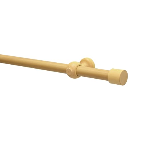 GARDINIA Gardinenstangen-Set Shorty, 1-läufig, Ø 25 mm, Vorhangstange, 200 cm, Buche GARDINIA Gardinenstangen-Set Shorty, 1-läufig, Ø 25 mm, Vorhangstange, 200 cm, Buche