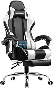 GTRACING Gaming Chair with Footrest and Lumbar Support