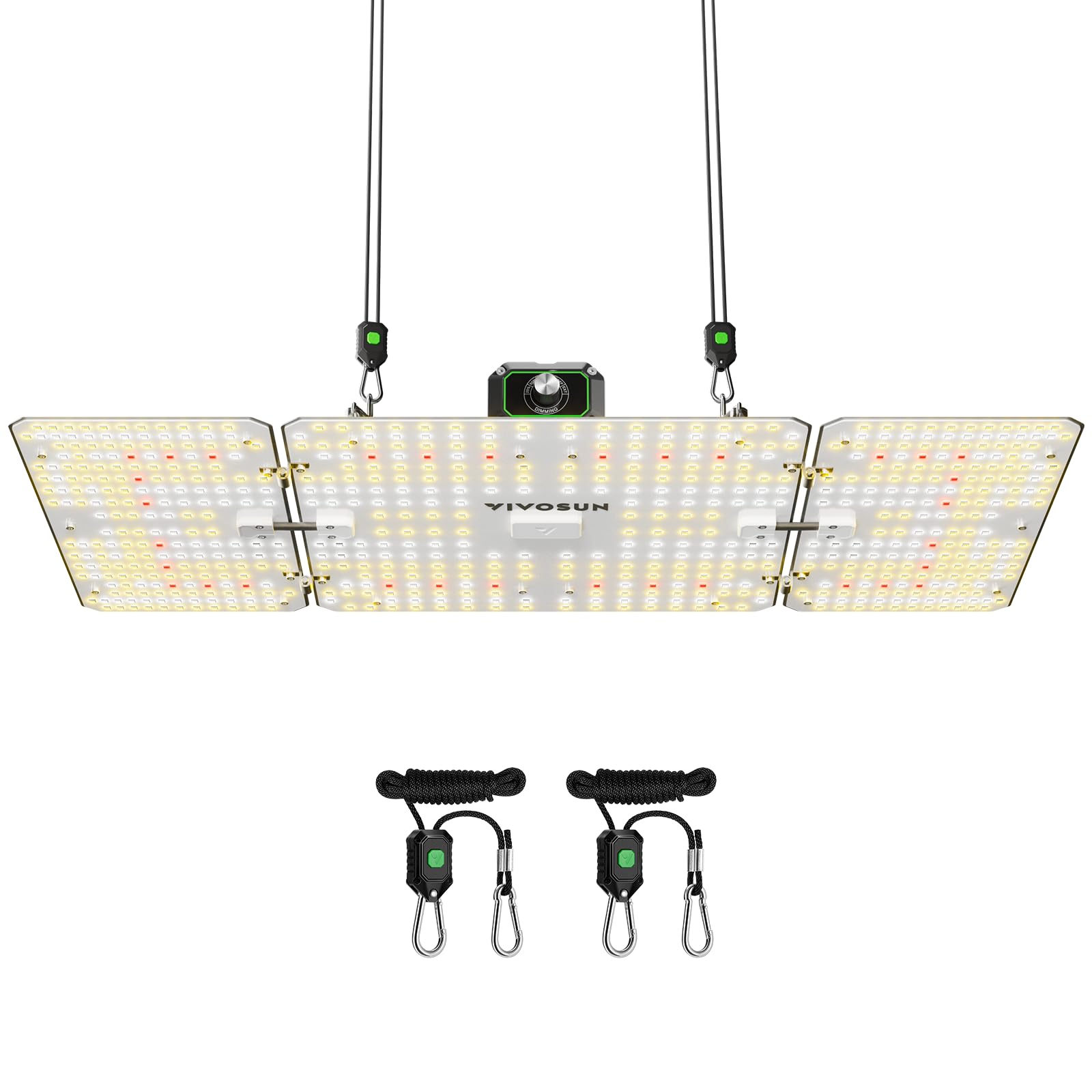 VIVOSUN LumaLight 200W LED Grow Light, Full Spectrum Plant Light, Smart Dimmable & High PPFD for Indoor Plants Seedling Vegetables Bloom, Fits 2×4/3×3 Grow Tents