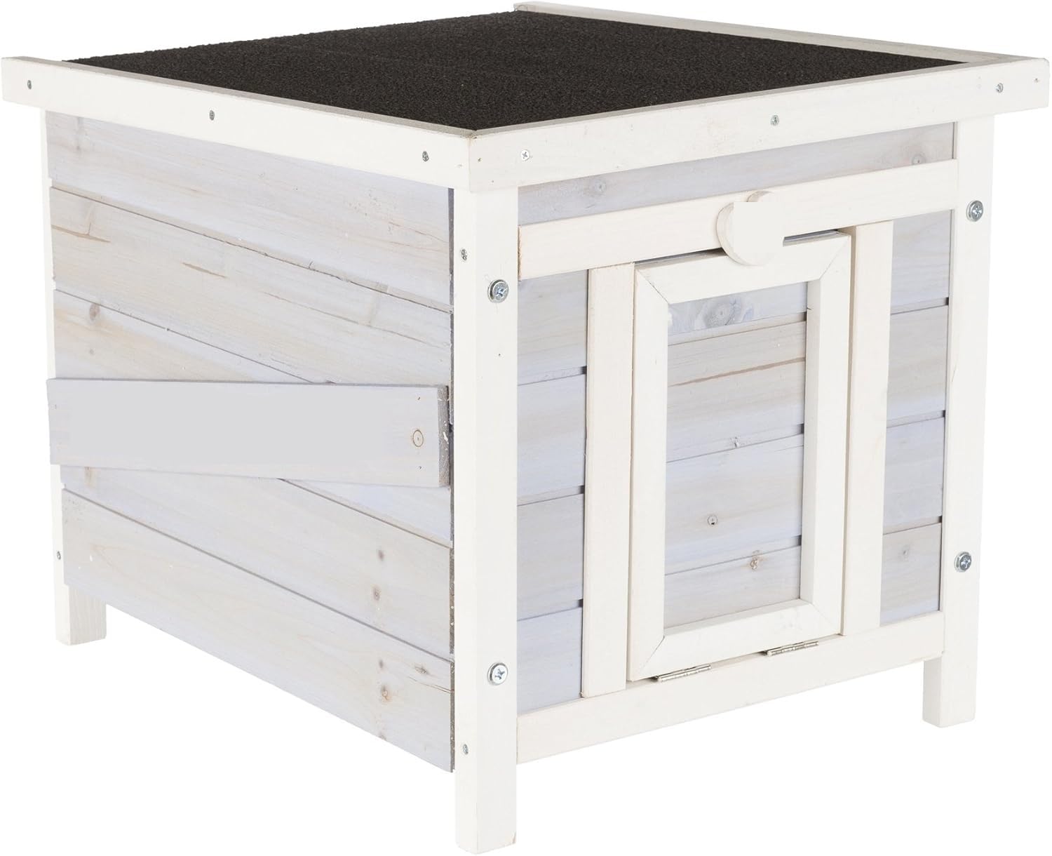 Jucgghk Artificial pet mat Exquisite Small Outdoor Cat House with Windproof and Rainproof Raised Floor, Artificial Pet House, Suitable for Indoor and Outdoor Pet Cats Suitable for Indoor Pets(Shade)