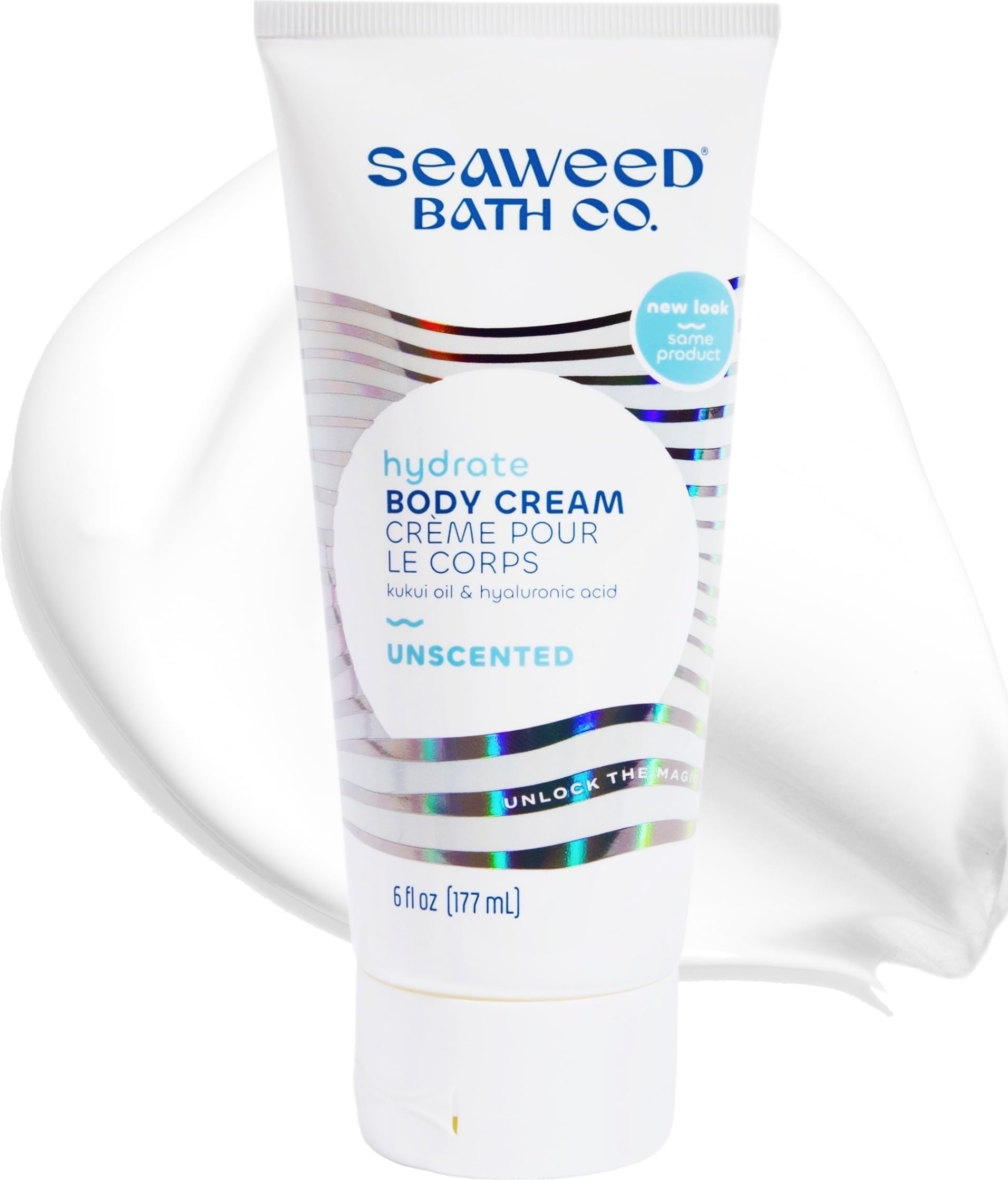 - Seaweed Bath Co. Hydrate Body Cream, Unscented (6 oz) | Soothing Hand and Body Lotion With Oat Milk, Shea Butter, and Chamomile, Natural, Vegan Moisturizer For Dry Skin |