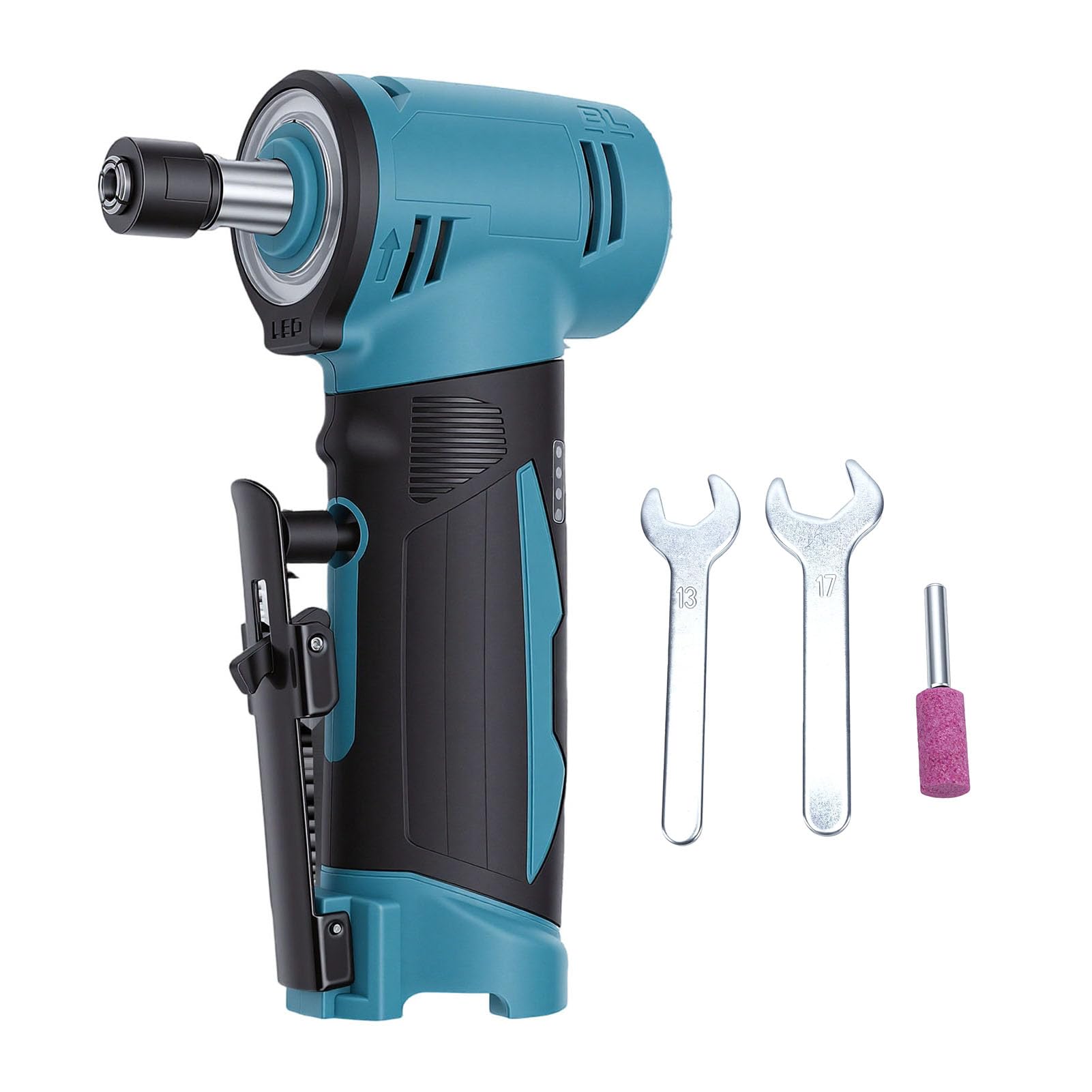 Amoladora Recta, Amoladora de Velocidad Variable de 0-24500 Rpm con Portabrocas de 1/4" para Pulir, Desbarbar y Pulir, Herramienta de Molienda Rotativa Portátil Profesional