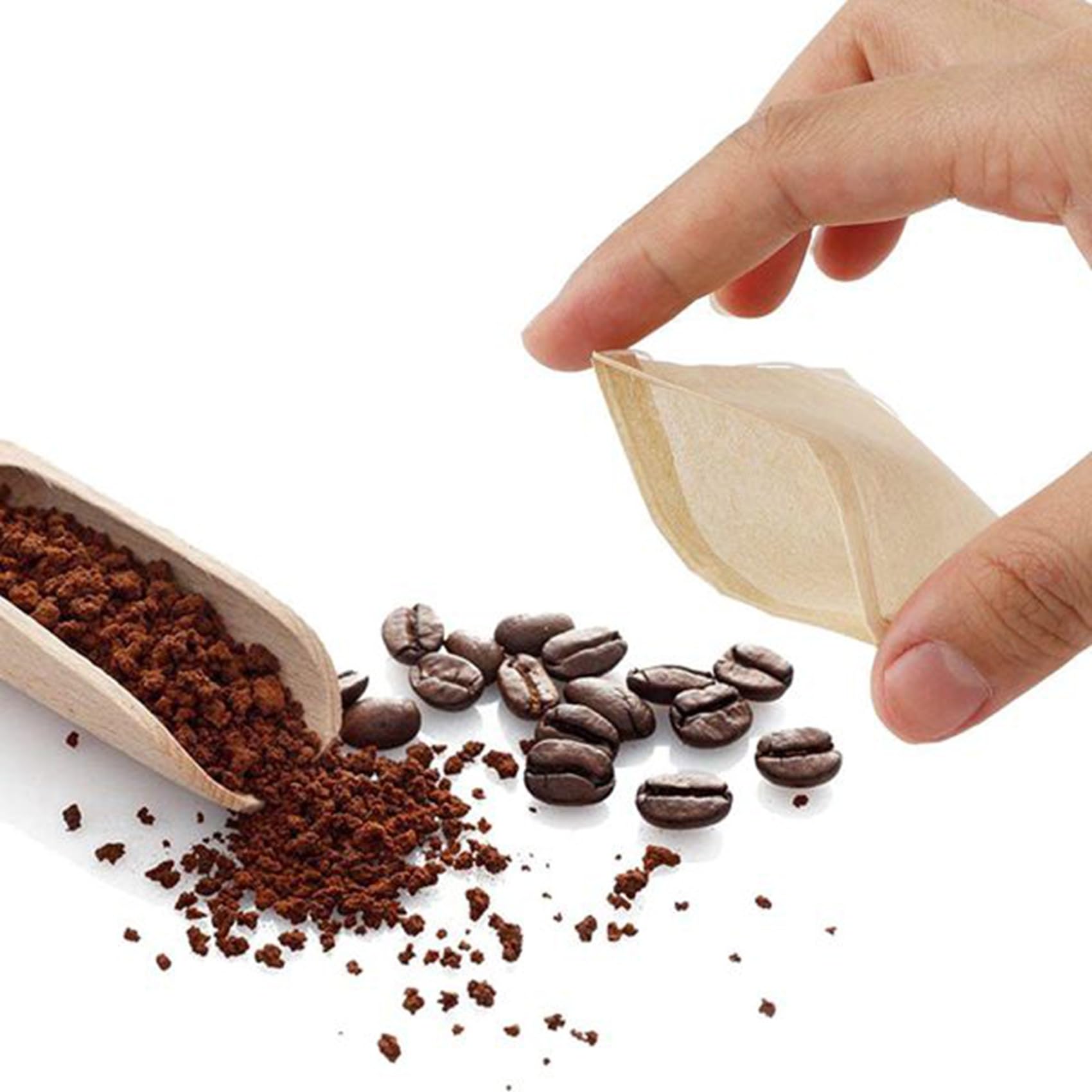 Paquete de 3600 Bolsas de Filtro de Té, Bolsa de Té de Papel Desechable con Cordón para Té de Hojas Sueltas, Café (Color Natural, 2.75X1.97 Pulgada)