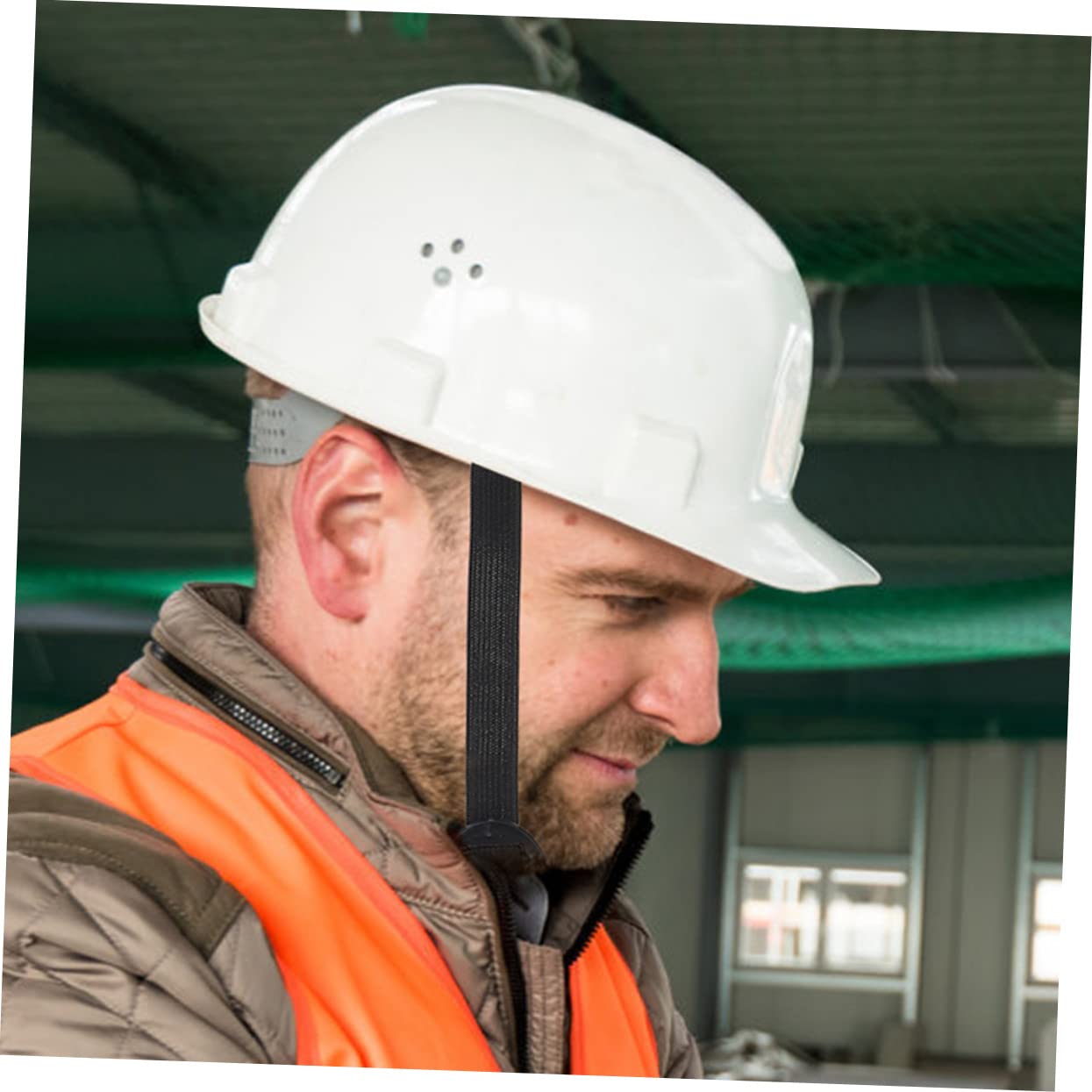 BESPORTBLE Helm-kinnriemen Schutzhelm Mit Kinnriemen Halsschutz Für Schutzhelme Helmpolsterung Einstellbar Brille Anstoßkappenhut Helm Verstellbarer Kinnriemen Visier Black Plastik 3st