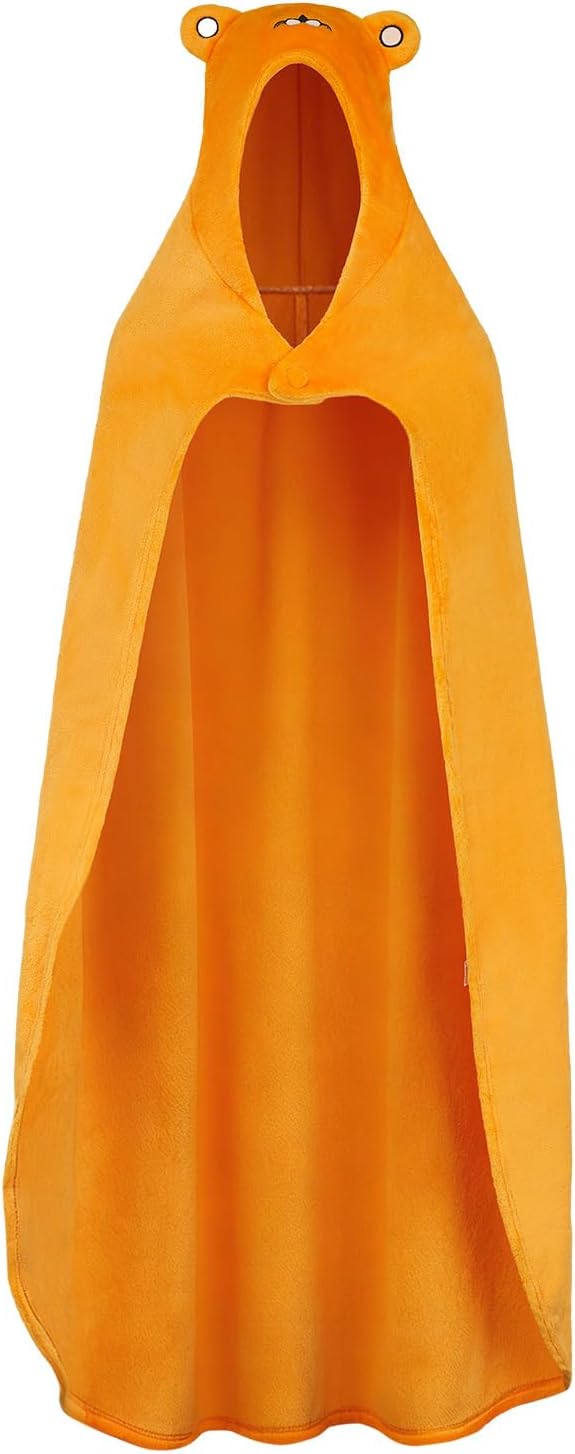 Himoto/Himouto! Umaru-chan Cape Cosplay Costume Outfit Flannel Hoodie Blanket Quilt Coat Cloak 62in Orange, Medium