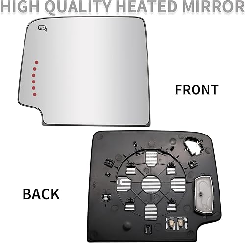 Miniatura 2 de LOIYLLEN Espejo lateral de repuesto para Chevrolet Silverado 1500 GMC Sierra 1500 2014-2017, para Chevy Silverado GMC Sierra 2500 3500 2015-2017,