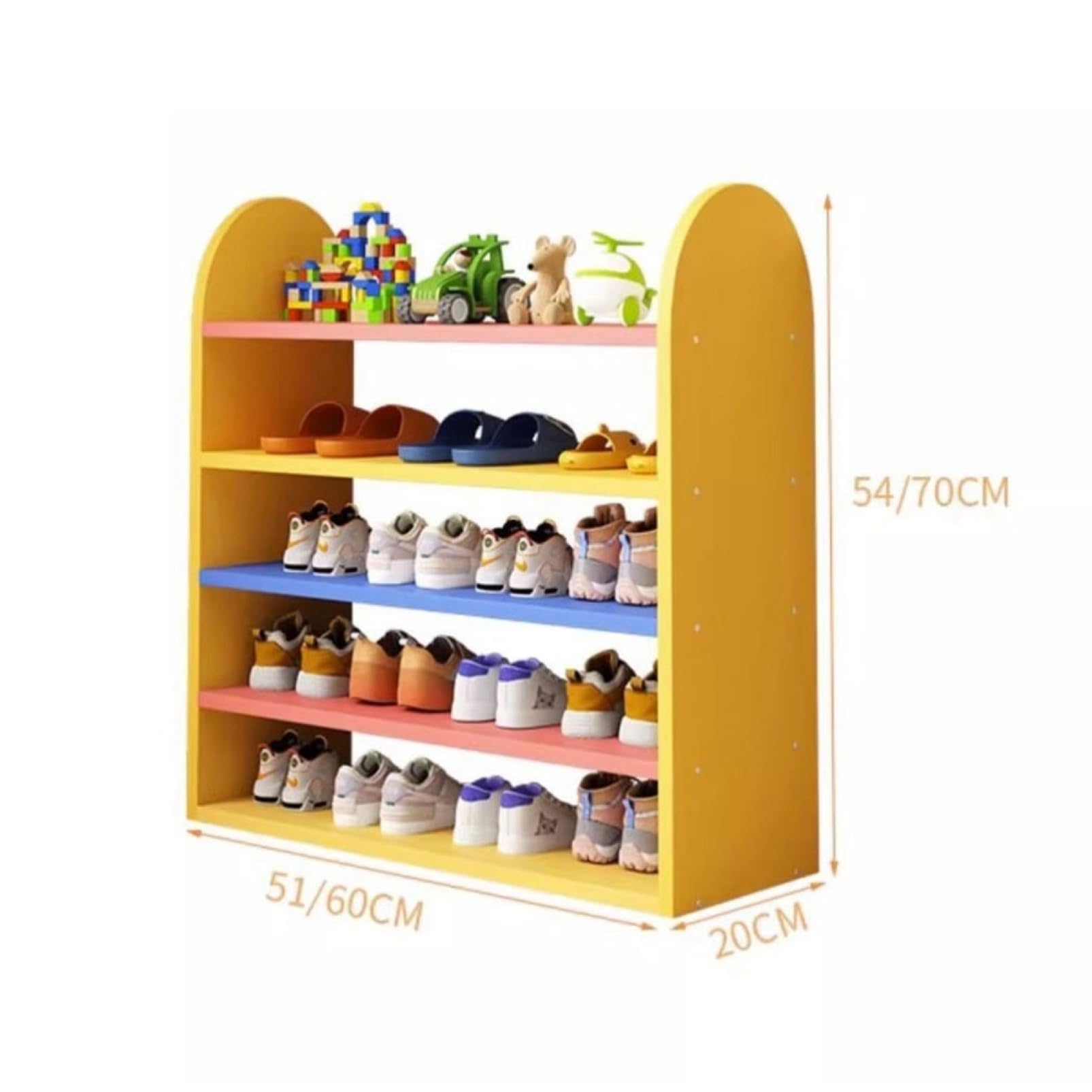 KOIZUMI★4段ラック　花台　子供用靴ラックにも… dzdx13875-09.jpg