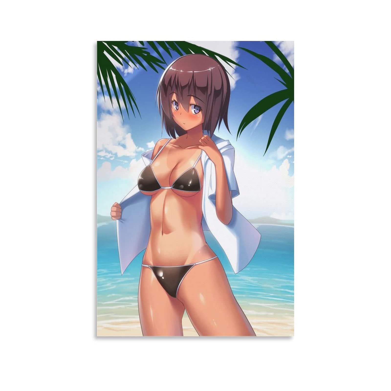 Amazon.co.jp: アニメ ビキニ ビーチ 水着 ホット ボディ かわいい 美少女 ロリ 巨乳 ホット ガール ポスター  (62)キャンバスポスター壁アートの装飾リビングルームの寝室の装飾のための絵画の印刷キャンバスポスター寝室の装飾スポーツ風景オフィスルームの装飾ギフト  ...