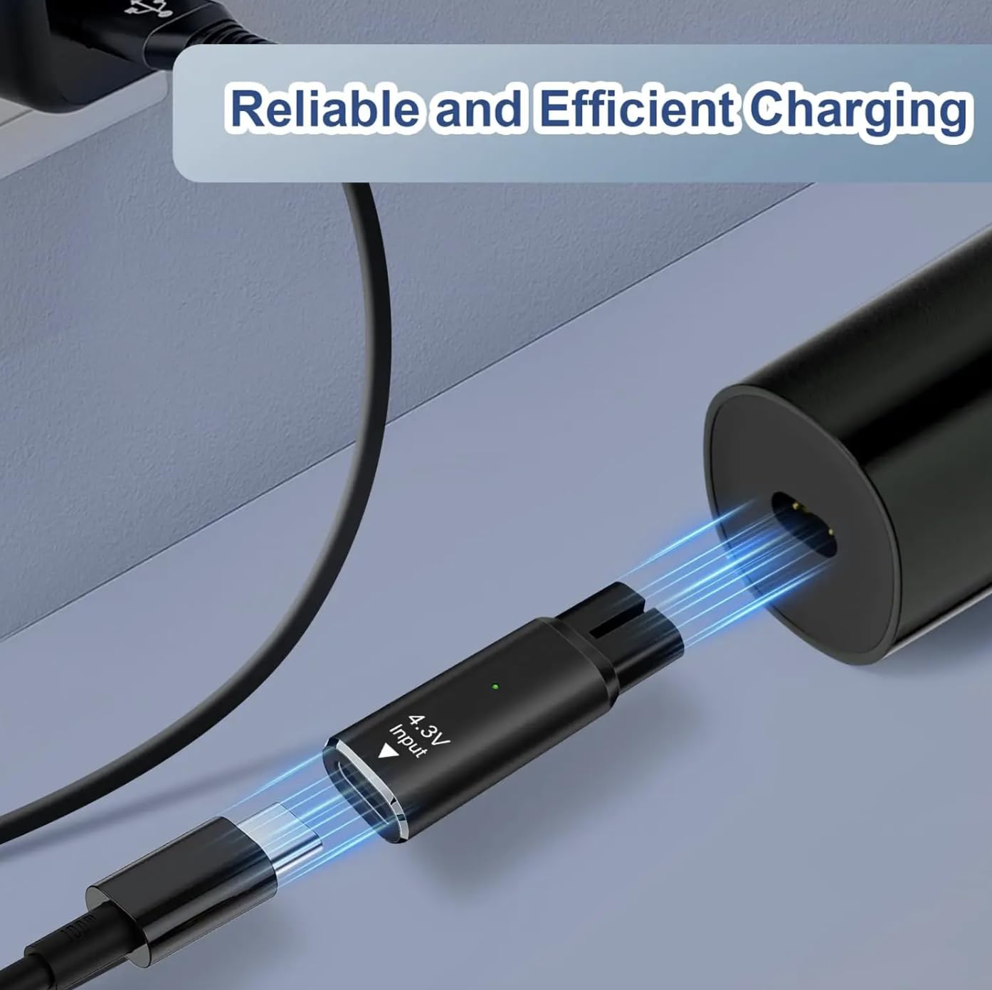 Chargeur USB & Câble D'Alimentation Pour Rasoir Philips OneBlade A00390 - Marque Fastronics - Neuf