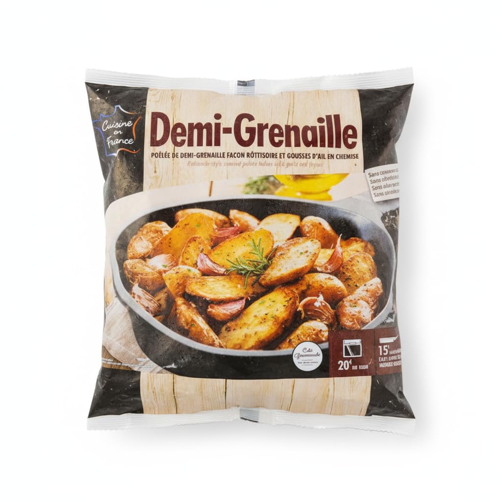 Patatas Pequeñas Salteadas con Ajo y Tomillo - Cocinadas con Mantequilla al Estilo Francés, Guarnición Gourmet - Pack de 1 kg - NEXU