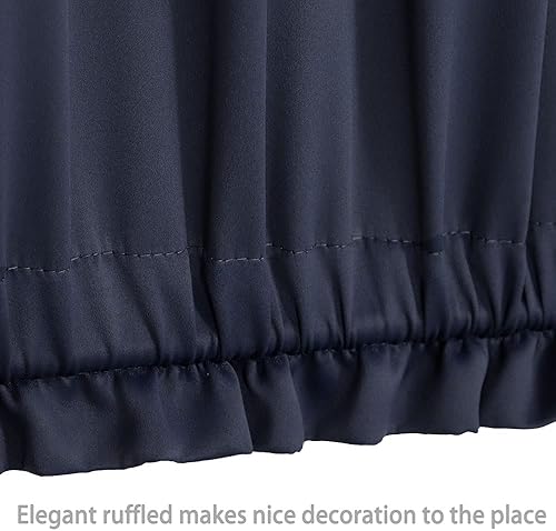 Miniatura 54 de PANOVOUS Cortinas pequeñas para ventana de puerta delantera, Navidad, panel de cortina opaca para puerta francesa para privacidad, cortina de puerta