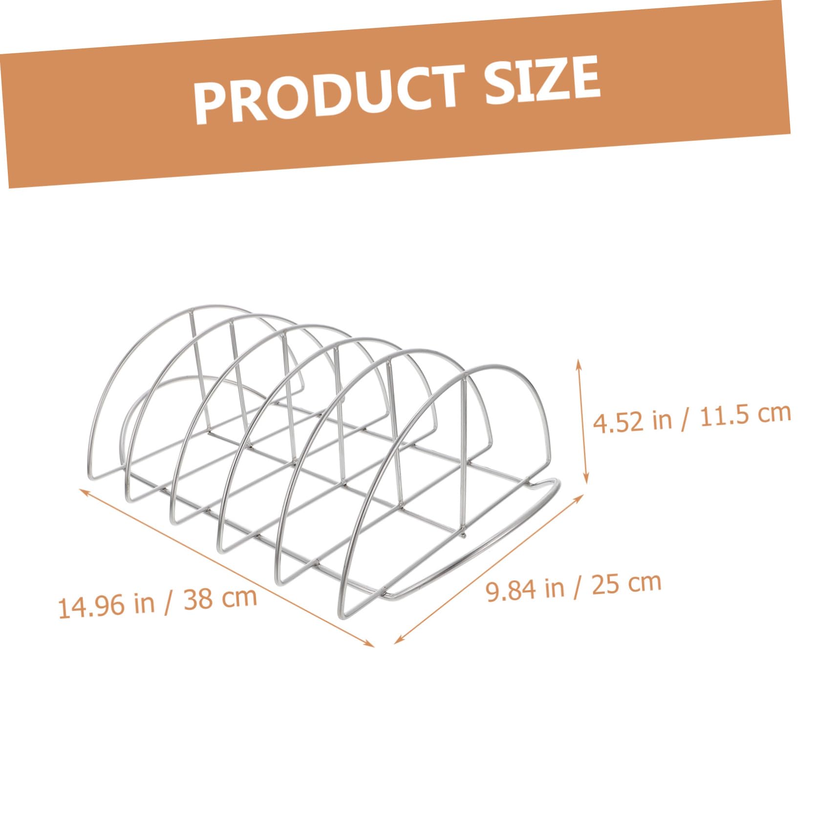 UPKOCH Supporto per Costine in Acciaio Inossidabile, Rastrelliera per Barbecue Multiuso per Carne e Pollo, Adatto per Casa e Picnic