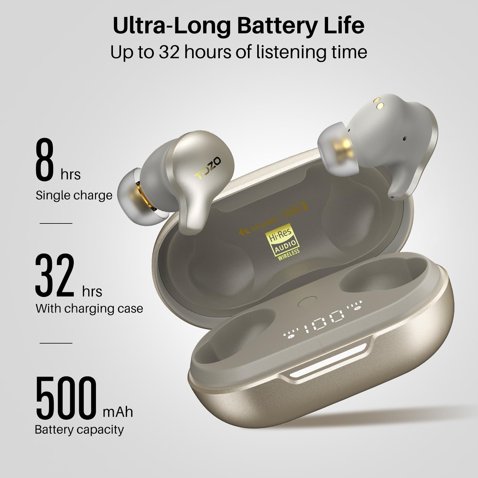Amazon.co.jp: TOZO Golden X1 ワイヤレスイヤホン すべてが心に響く
