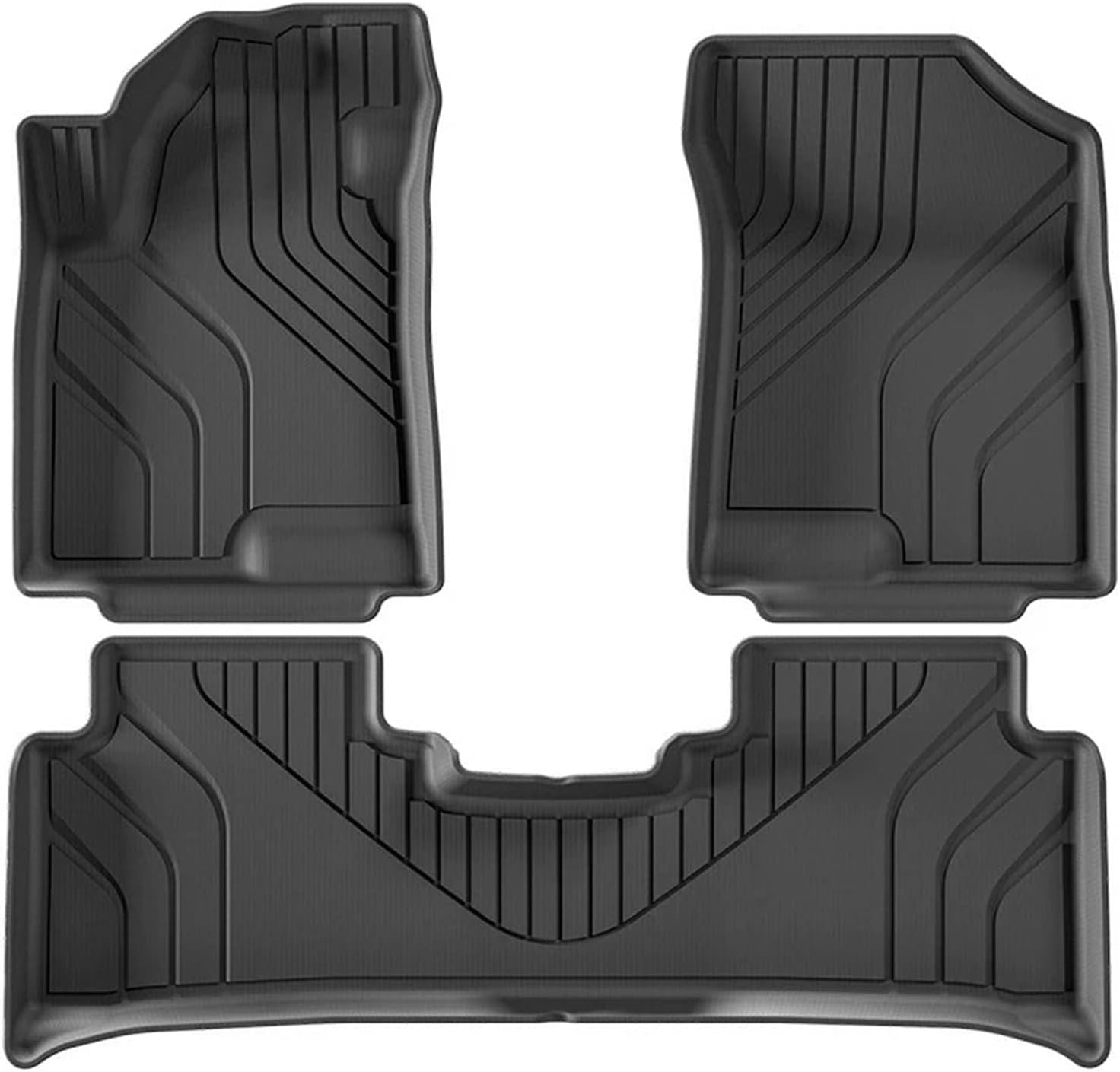 Car Trunk Mat for Great Wall Haval Jolio 2021-2024 TPE Floor Mats All Weather Backrest Rear Cargo Liner Anti Dirty Pads(Brown Black b)