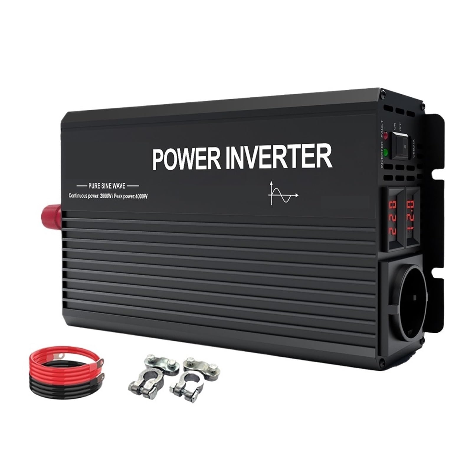 Onduleur sinusoïdal pur 24V 6000W pour installation solaire et camion
