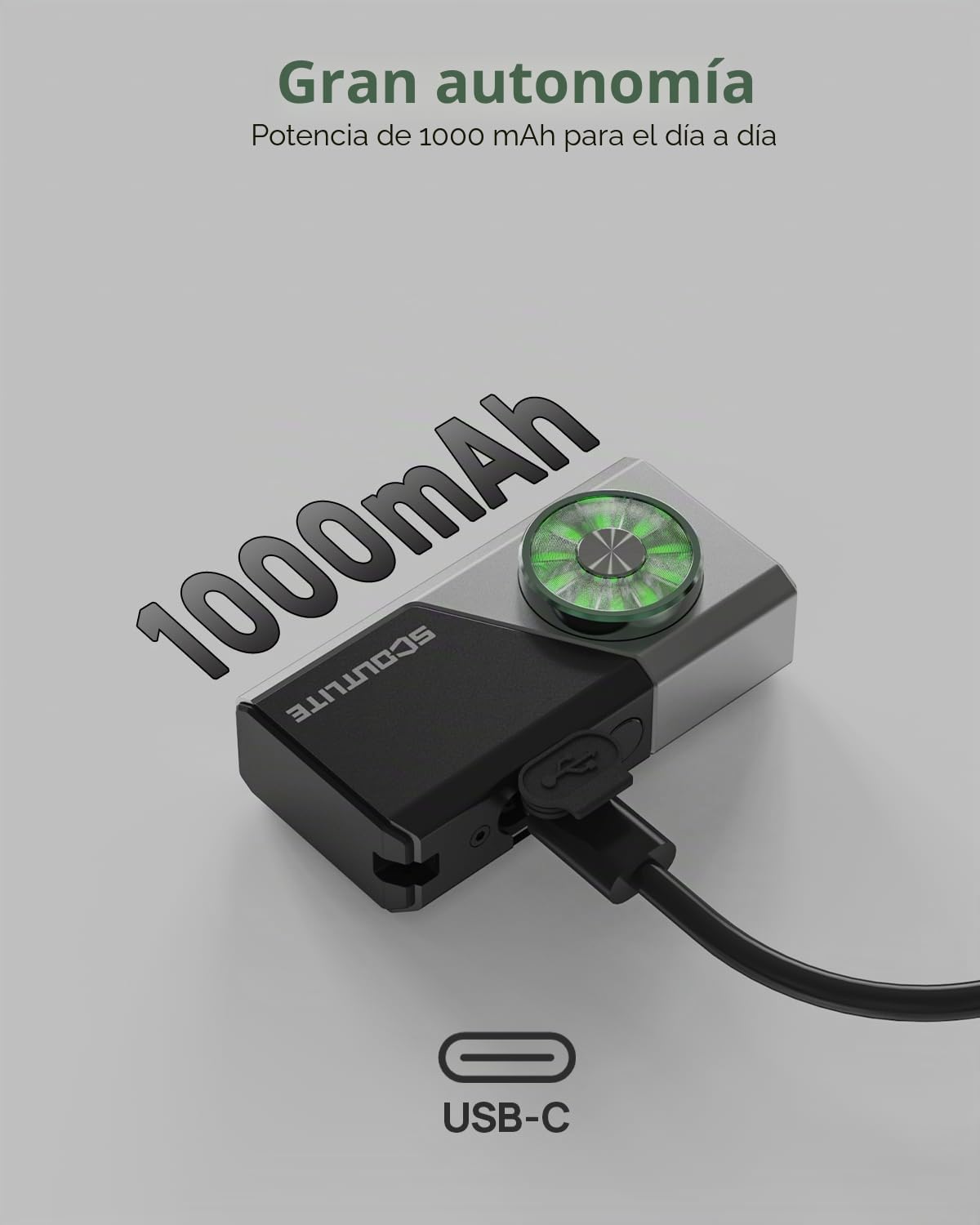 SCOUTLITE Linterna EDC recargable Vario RGB 700 EDC