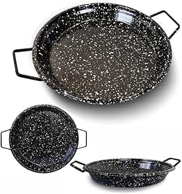 Tacho de Ferro Esmaltado Paellera 50cm Diâmetro