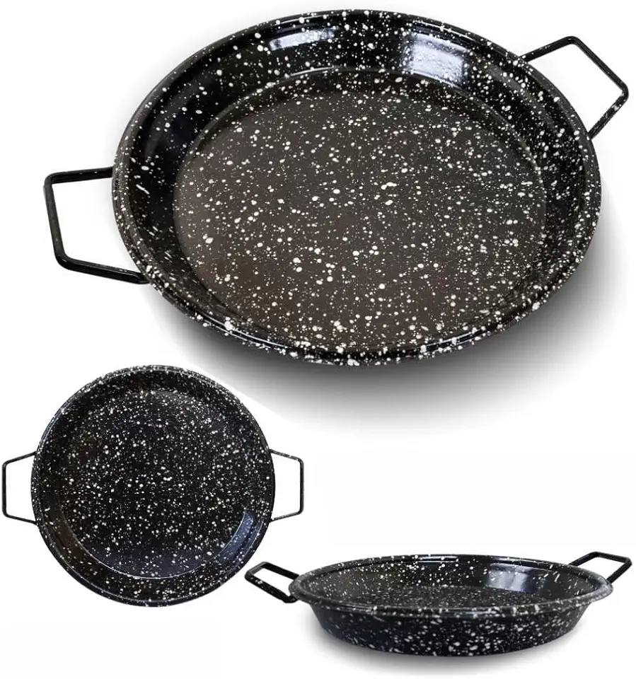 Tacho de Ferro Esmaltado Paellera 50cm Diâmetro