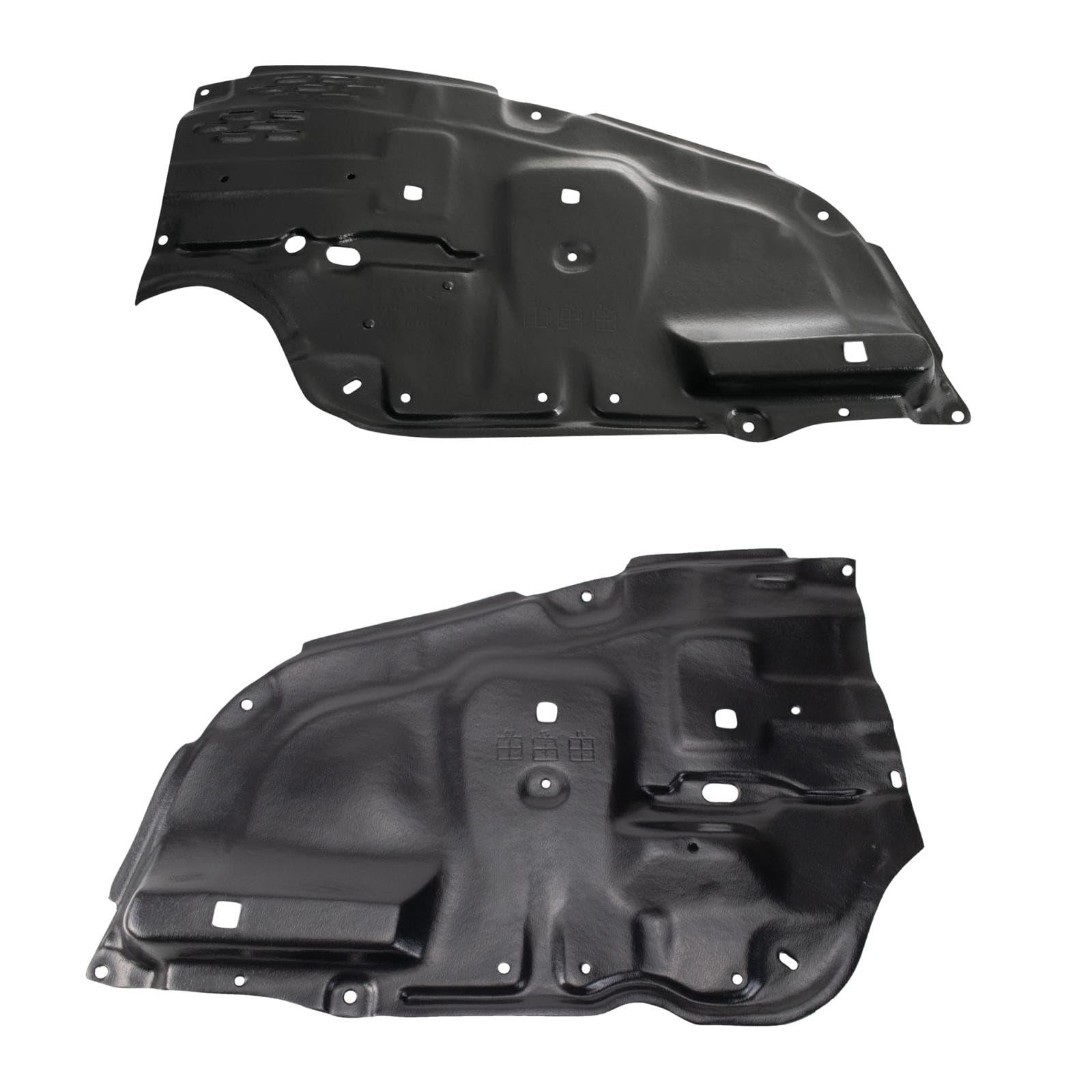 TRQ Driver &amp; Passenger Side Lower Engine Splash Shield for 2005-2010 Toyota Avalon