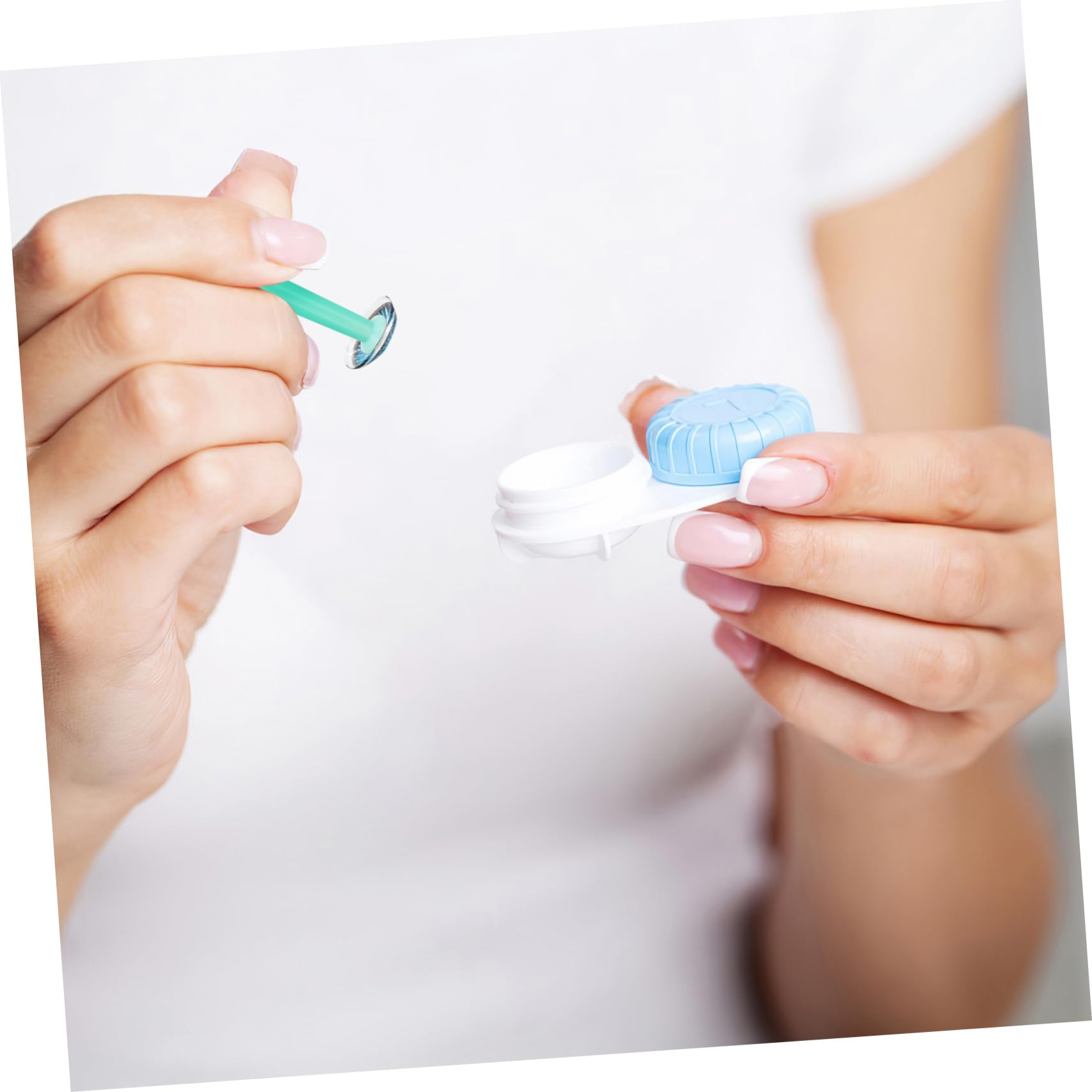 Beaupretty Aplicador De Lentes De Contacto De Silicona Herramienta De Inserción Y Remoción Diseño Compacto Y De Usar Succión Y Seguro Para Lentes Rgp 15 Piezas X 5