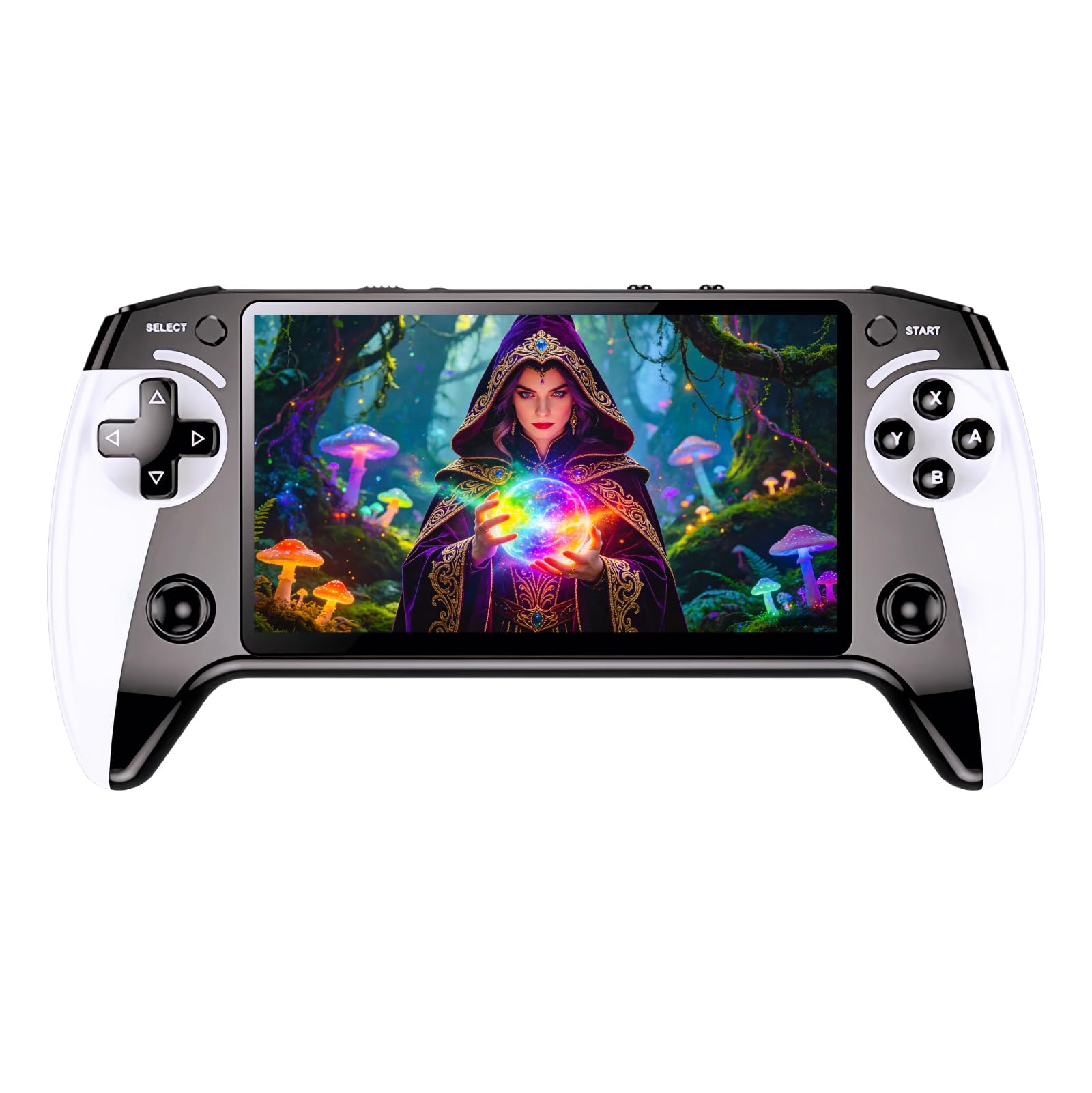 JXD 5.5 Pulgadas Consola Portátil de Videojuegos Diseño de Mando Emulador Múltiple 6200 Juegos Retro Dispositivo MP3 MP4 para Interiores, Exteriores y Viajes Regalo Ideal para Festivales