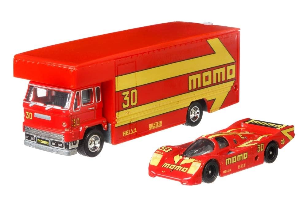 Hot Wheels Car, Fleet Flyer, 1:64 Scale, Red, Die-cast Metal