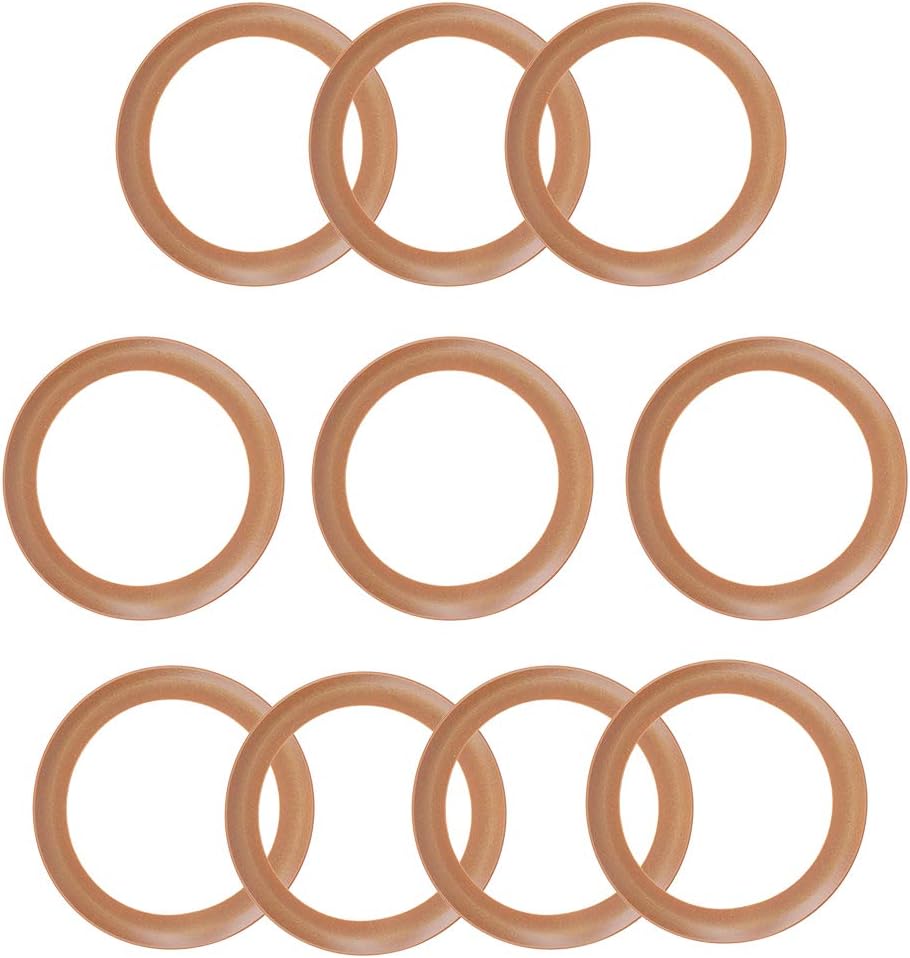 10PCs Pump Piston Rings Cylinder Rubber Ring Oil Silent Air Compressor Size Approx 75 56 1mm for 1500w Chemical Industry Outdoor Indoor Use