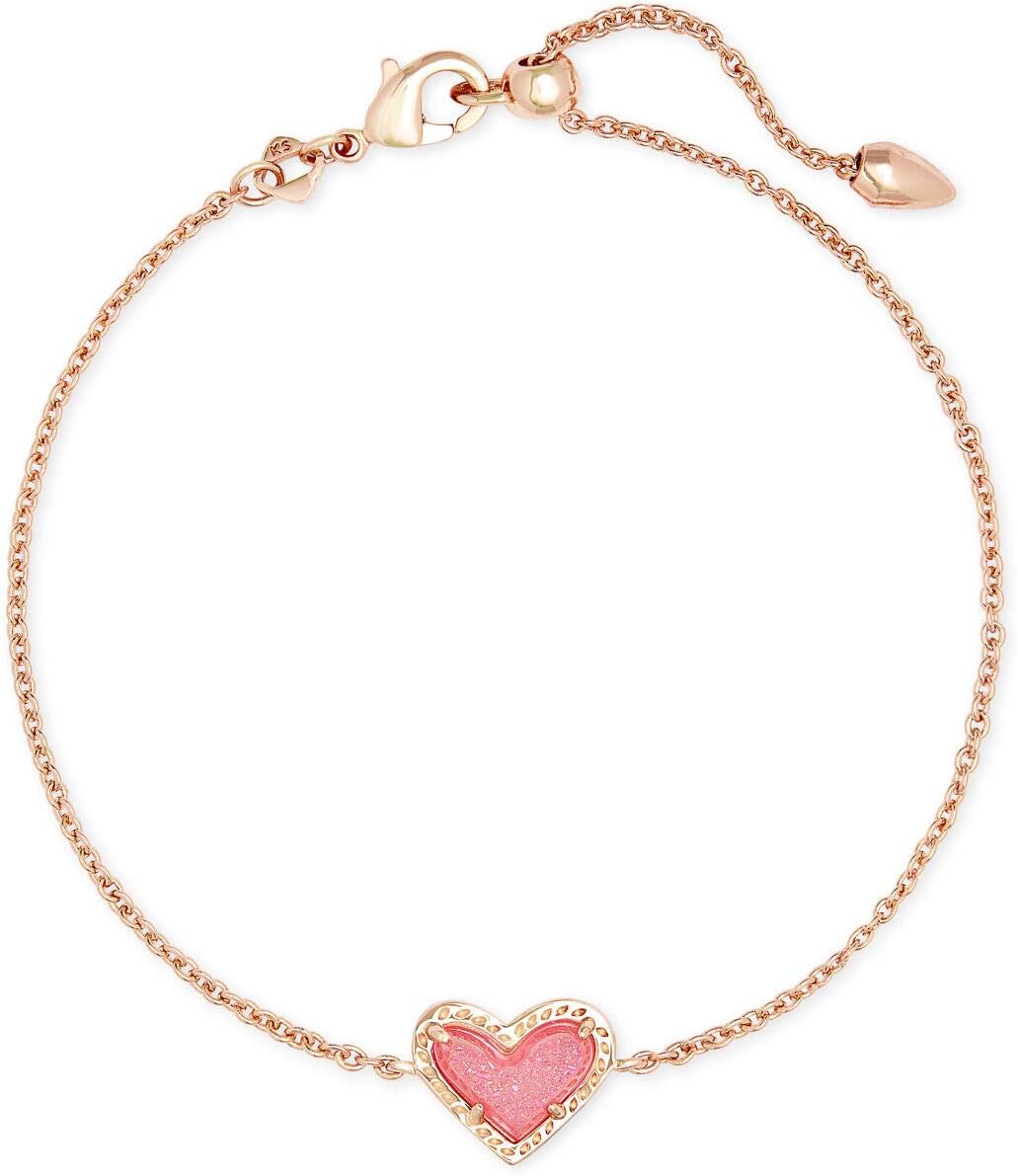 Pulsera Ari Heart Link Chain para mujer, joyería de moda