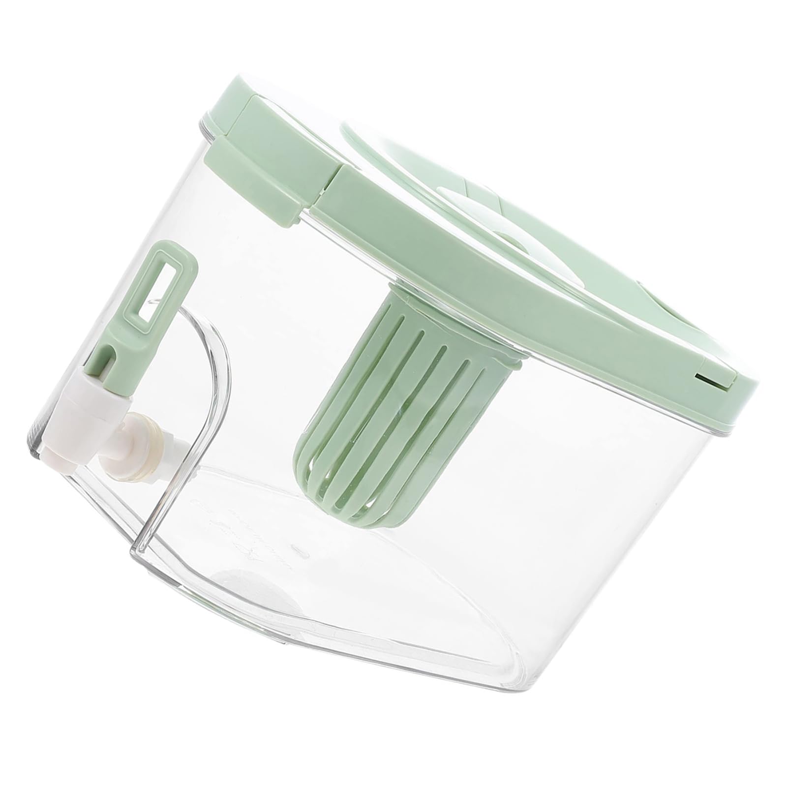 jiingekk Leak-Proof Beverage Dispenser with Tap, Large Capacity Iced Drink Container for Fridge & Outdoor Drink Dispenser