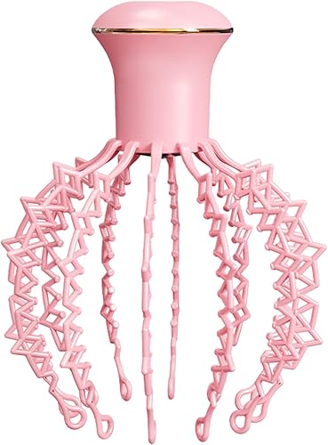 ARIOU Masajeador eléctrico de cuero cabelludo, rascador de cabeza, masajeador de cabeza de dedos, masajeador de cabeza silencioso con batería