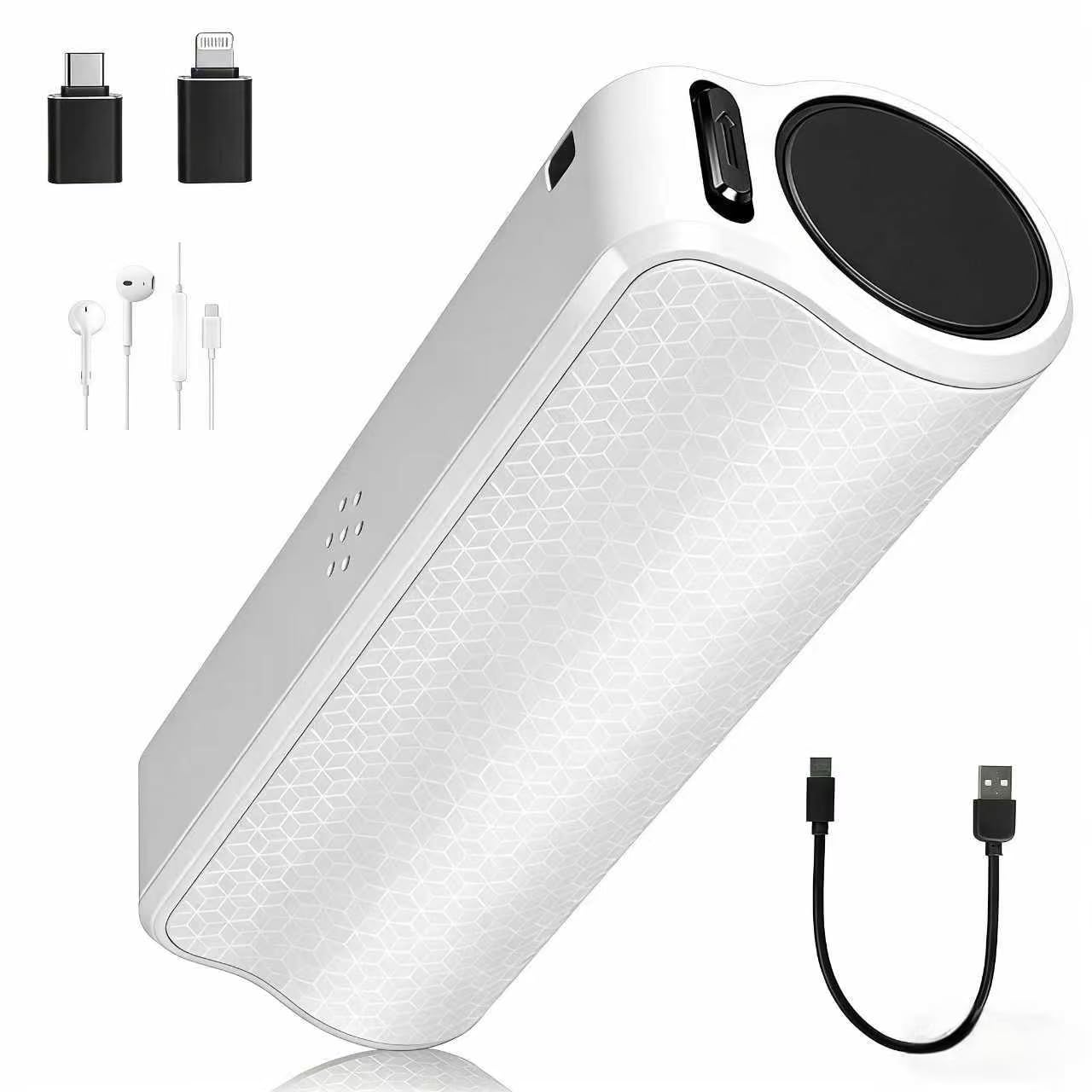 Diktiergerät Mini - 128 GB Diktiergerät Magnetisches 1536 Kbps mit One-Touch-Aufnahme, Mini-Audio-Recorder mit 30 Tagen Akkulaufzeit, ideal für Meetings, Kurse, Interviews