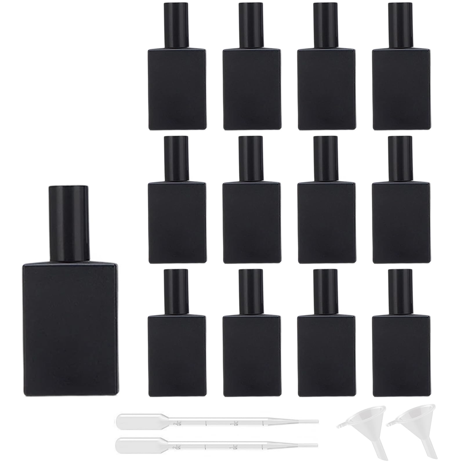 Flacons vaporisateurs anti fuite en verre noir pour huile essentielle