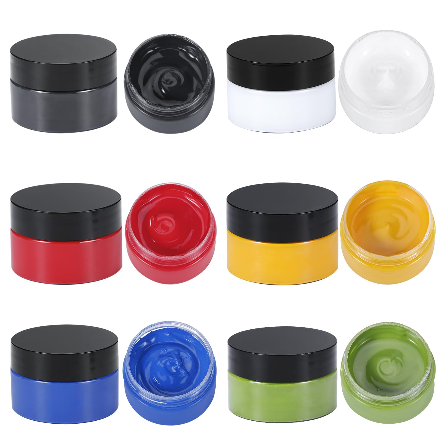 Artstencils Chalk Paste Paint Set Fabric Silk Screen Printing Stencils Paste Ink Self Adhesive Silk Screen Transfer Paint for Wood, T-Shirt,Fabric, Cup, Chalkboard DIY Home Decor for 6 Colors