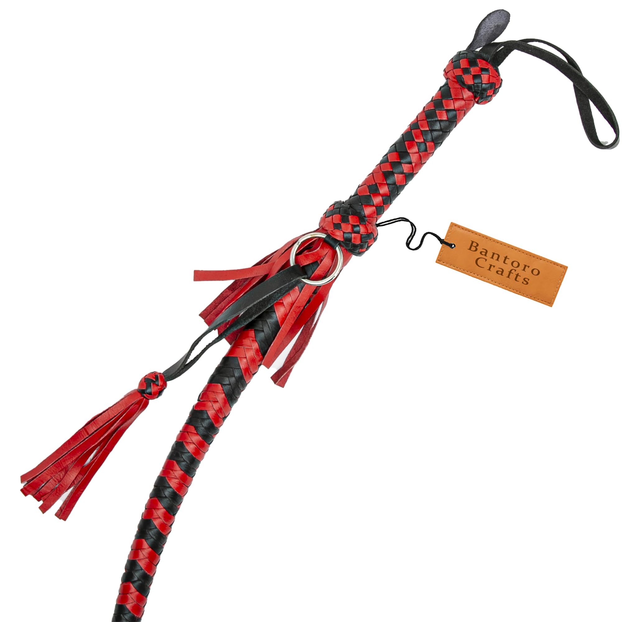 Handmade Nagaika Whip 2.5 Feet Length Cossack Kamcha Whip Nagaika Donskaja Abashkin Self Defense 12 Braids Strands Braided Leather Black