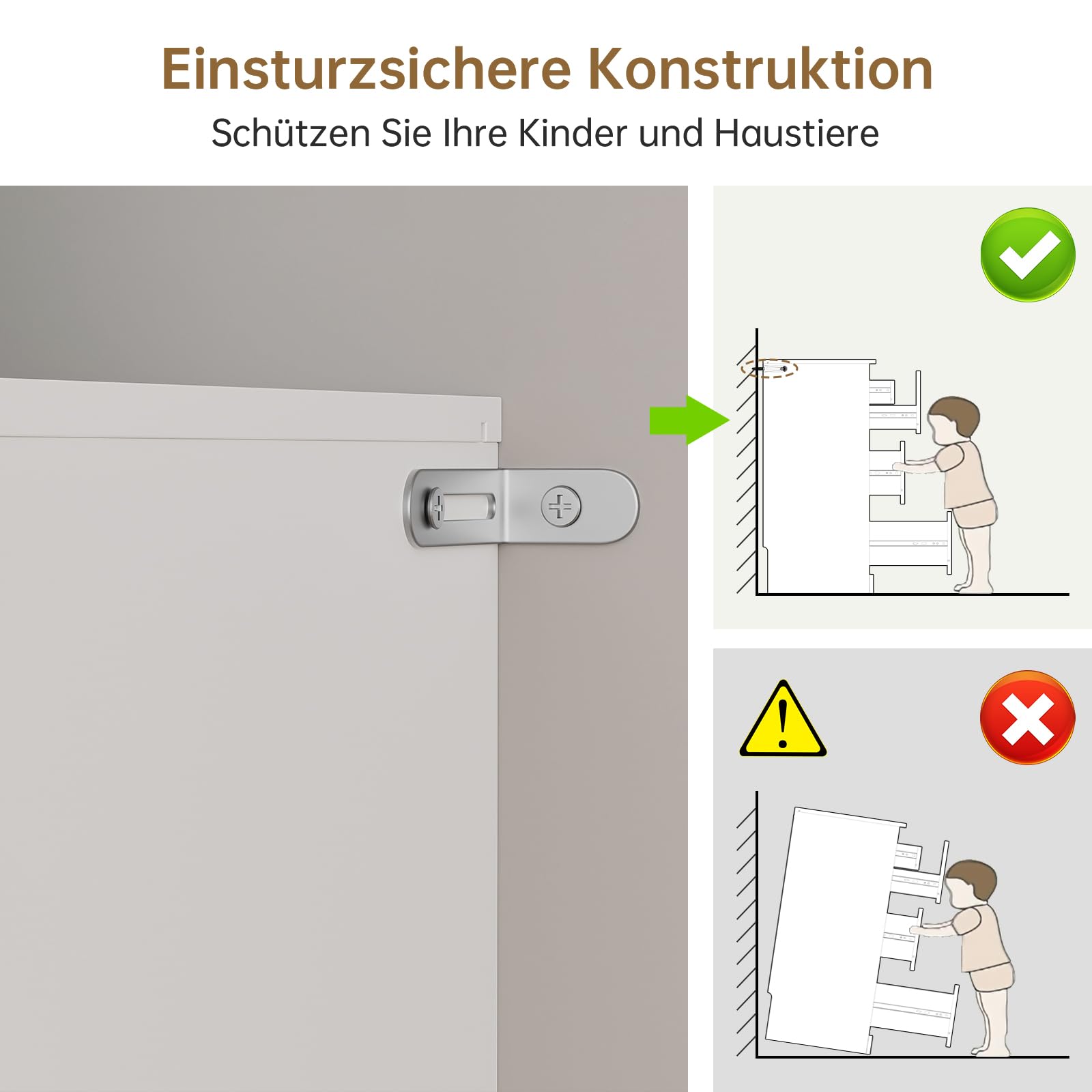 Asgolion Kommode mit 8 Schubladen, 120 x 36 x 75 cm, Moderne Kommode mit versteckter Schublade, Kommode mit Großer Kapazität, Holzkommode für Wohnzimmer, Schlafzimmer oder Flur, weiß, EU25DS126W