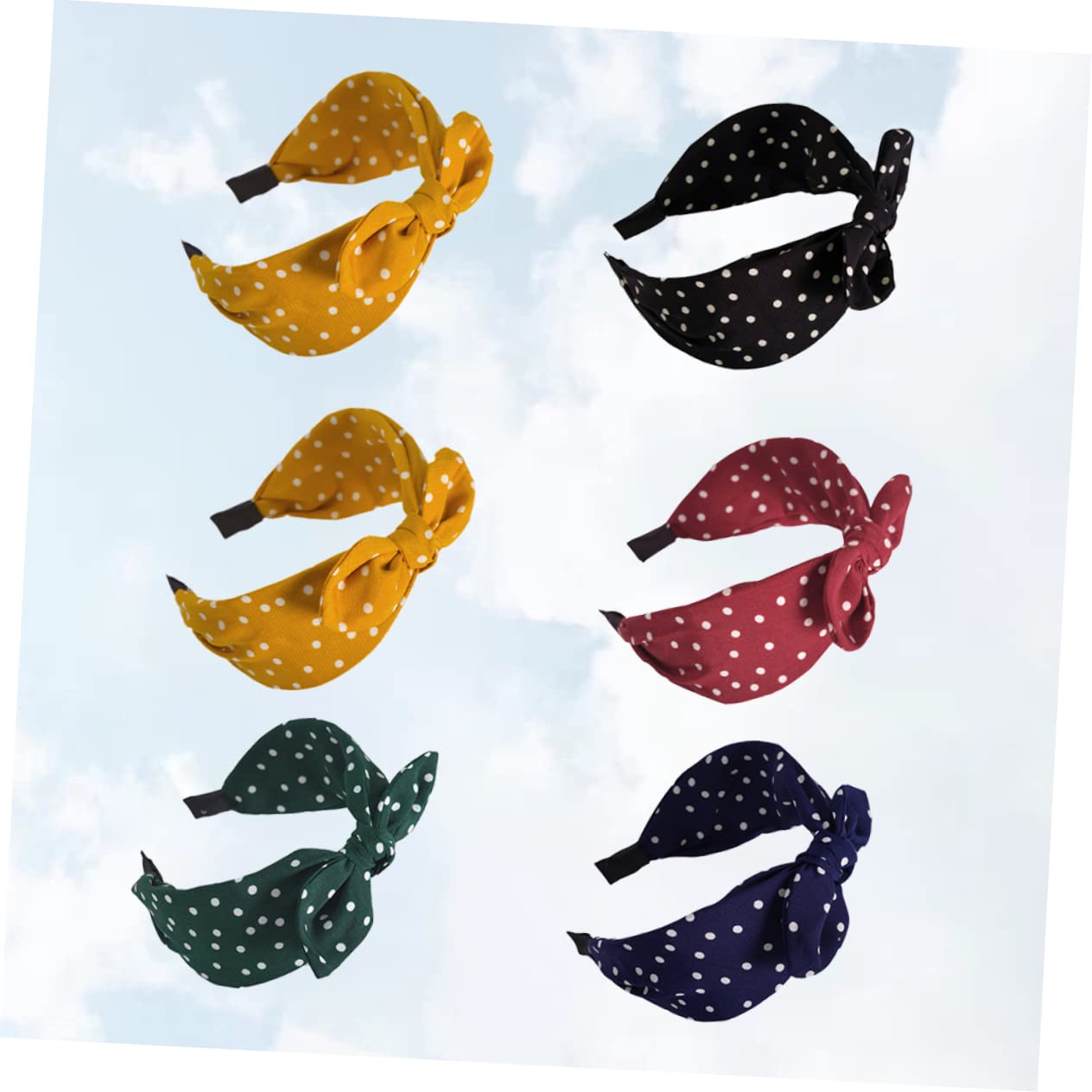 DOITOOL 12pezzi Cerchietti Per Stile Leopardato Di Fasce Con Nodo e Design Elegante Per Donne e Ragazze Perfetti Per Occasioni Speciali e Uso Quotidiano Giallo Rosso Verde