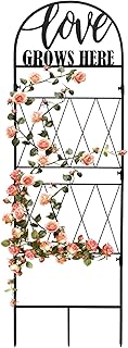hogardeck 45 * 35 inch Metal Garden Trellis for Climbing Plants Flowers ...